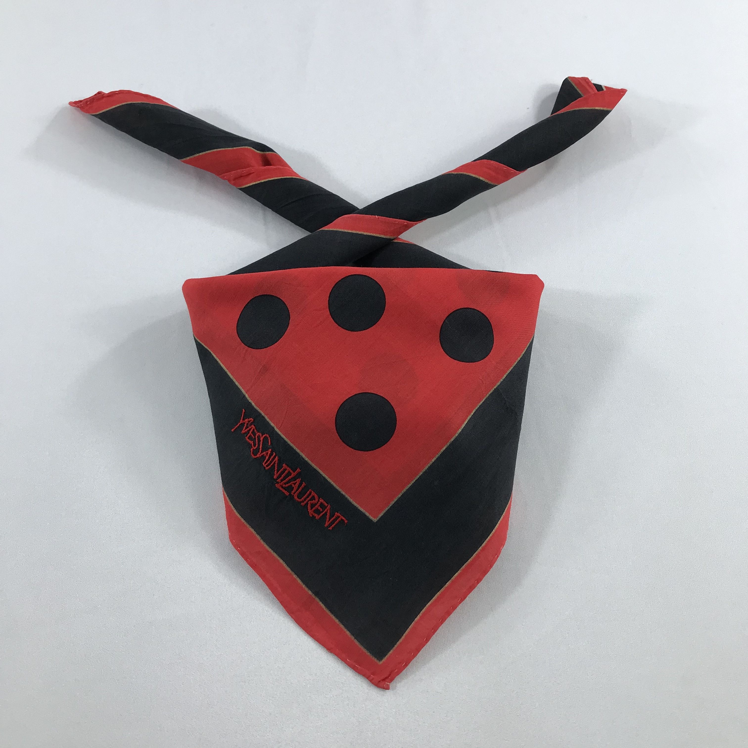Vintage × Yves Saint Laurent Yves Saint Laurent Bandana / Handkerchief/Neckerchief -S2329 Size ONE SIZE - 3 Thumbnail