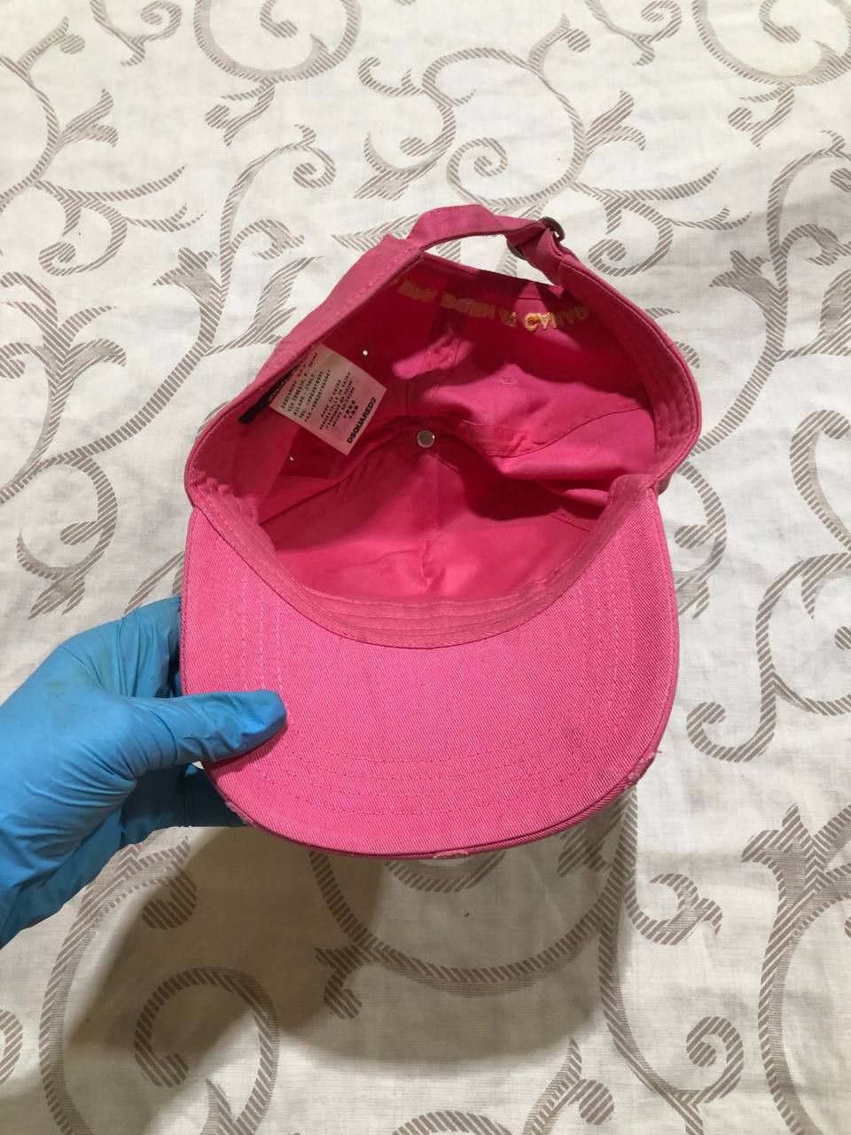 Dsquared2 Dsquared2 “Fuck All But The Flag” Pink Trucker Cap Hat Size ONE SIZE - 13 Thumbnail