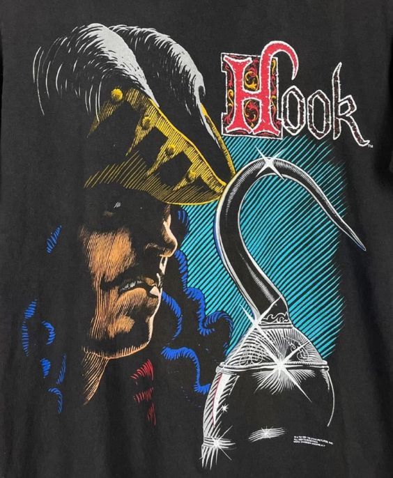 Vintage Hook 1991 Peter Pan movie shirt. Robin Williams Size US M / EU 48-50 / 2 - 2 Thumbnail
