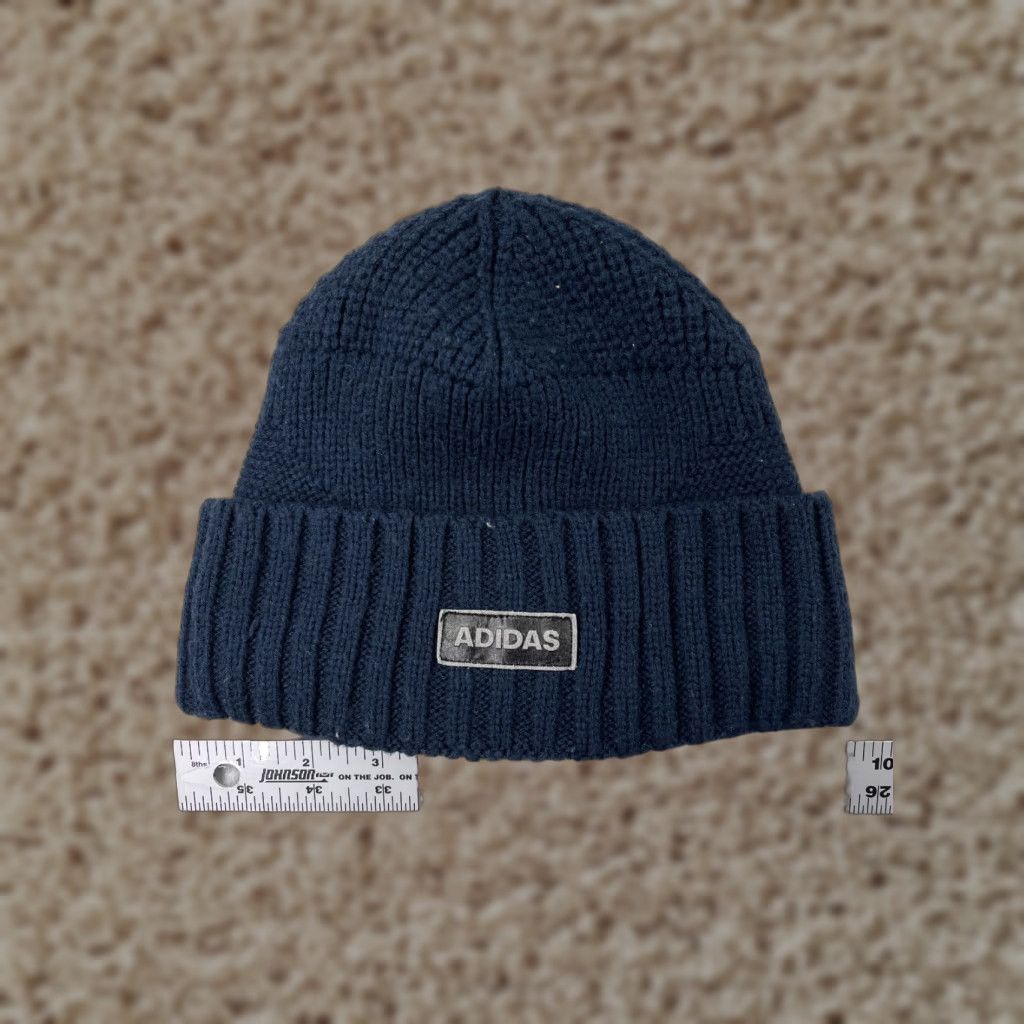 Adidas ADIDAS Beanie Hat Adult One Size Blue Knit Acrylic Climawarm Winter Snow Ski Mens Size ONE SIZE - 1 Thumbnail