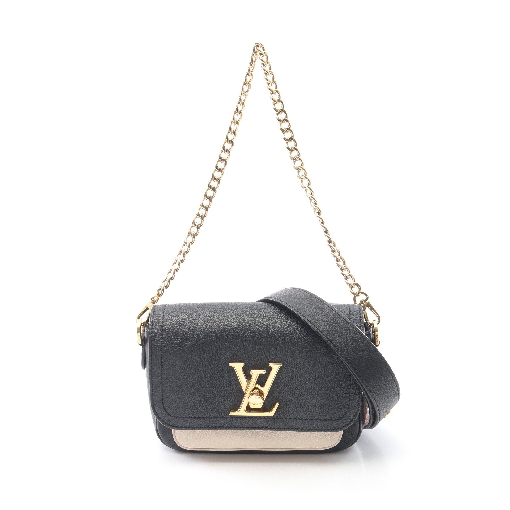 Louis Vuitton Louis Vuitton Rock Me Tender Noir Chain Handbag Leather Black Beige Size ONE SIZE - 1 Thumbnail