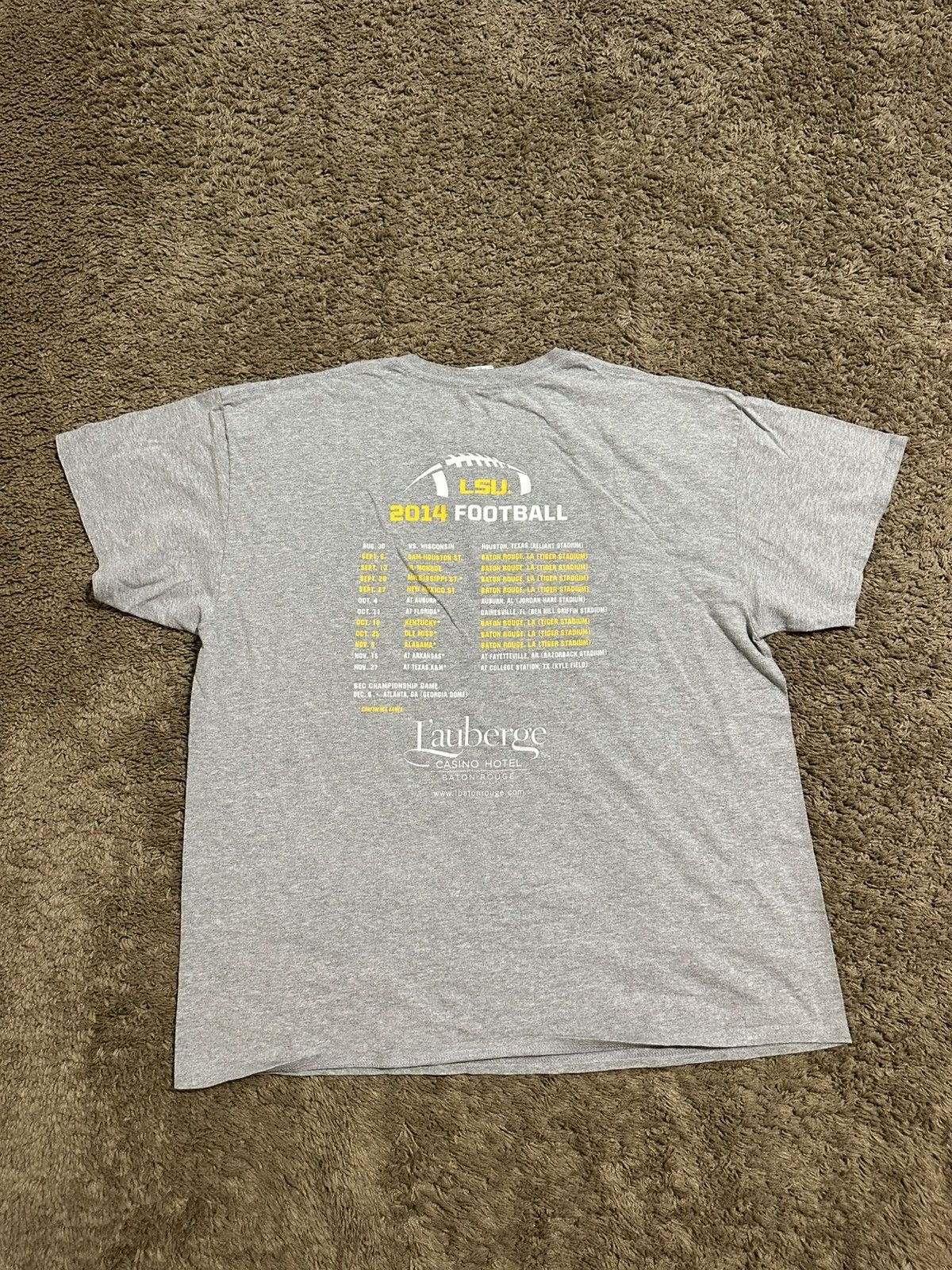 NCAA Vintage NCAA LSU tigers “2014” football shirt 00s size xl Size US XL / EU 56 / 4 - 6 Thumbnail