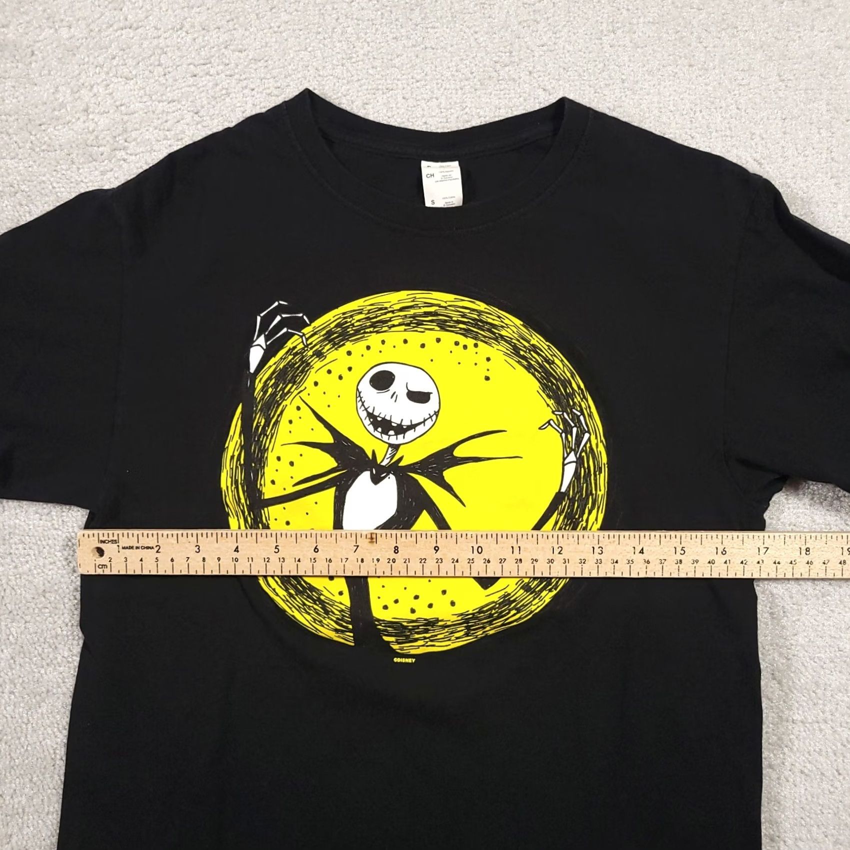 Disney Disney Nightmare Before Christmas Jack Skellington T Shirt Adult Small Black Halloween Graphic Tee Size US S / EU 44-46 / 1 - 4 Thumbnail