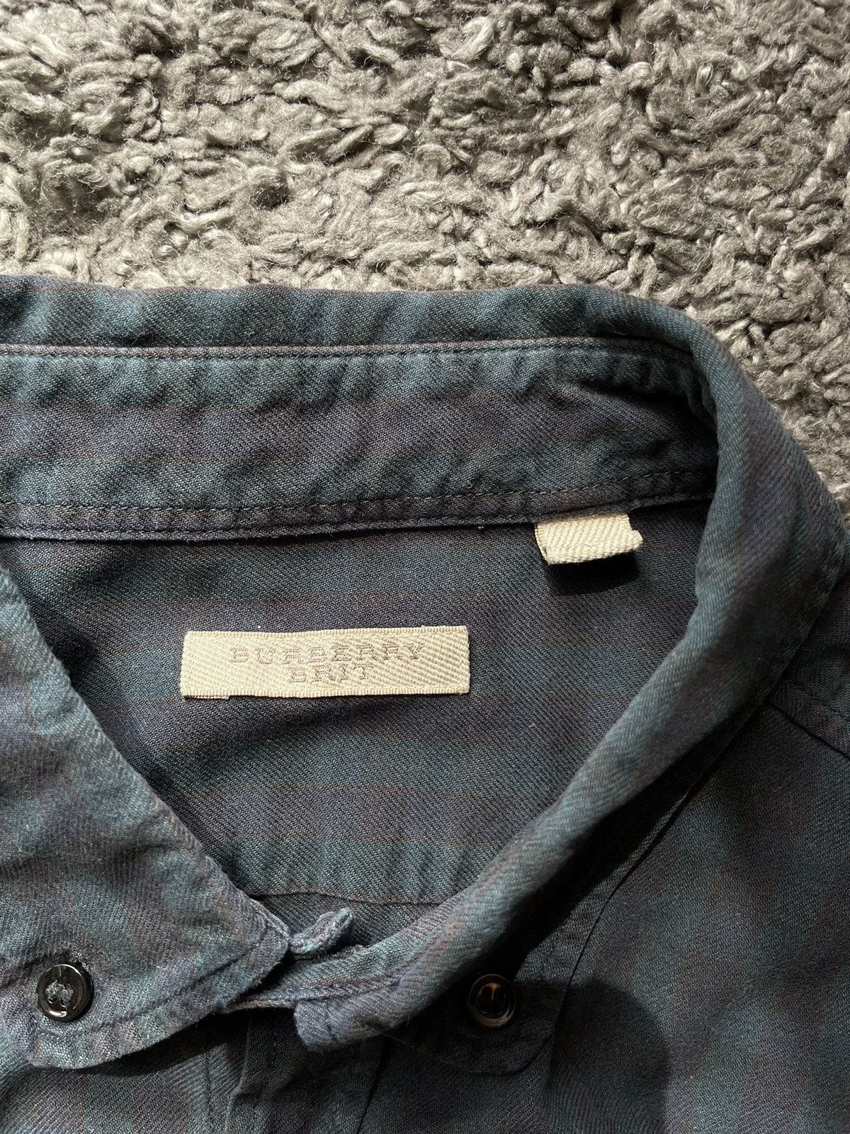 Burberry × Vintage Burberry Shirt Luxury Rich Rare Logo Vintage Size US L / EU 52-54 / 3 - 9 Thumbnail
