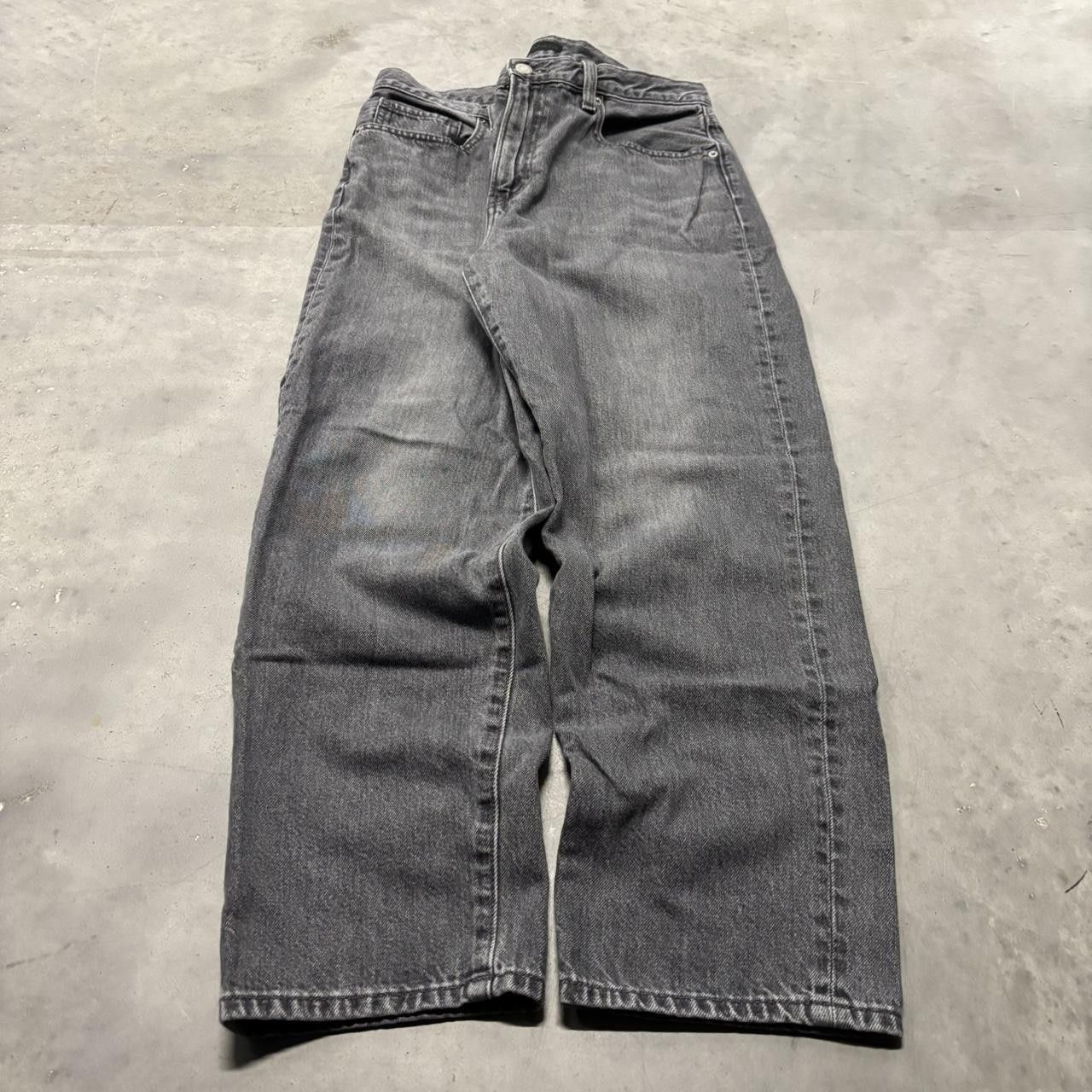 Japanese Brand × Vintage Crazy Vintage Y2K/2000s Faded Black Grey Essential Denim Jeans! Size US 30 / EU 46 - 3 Thumbnail