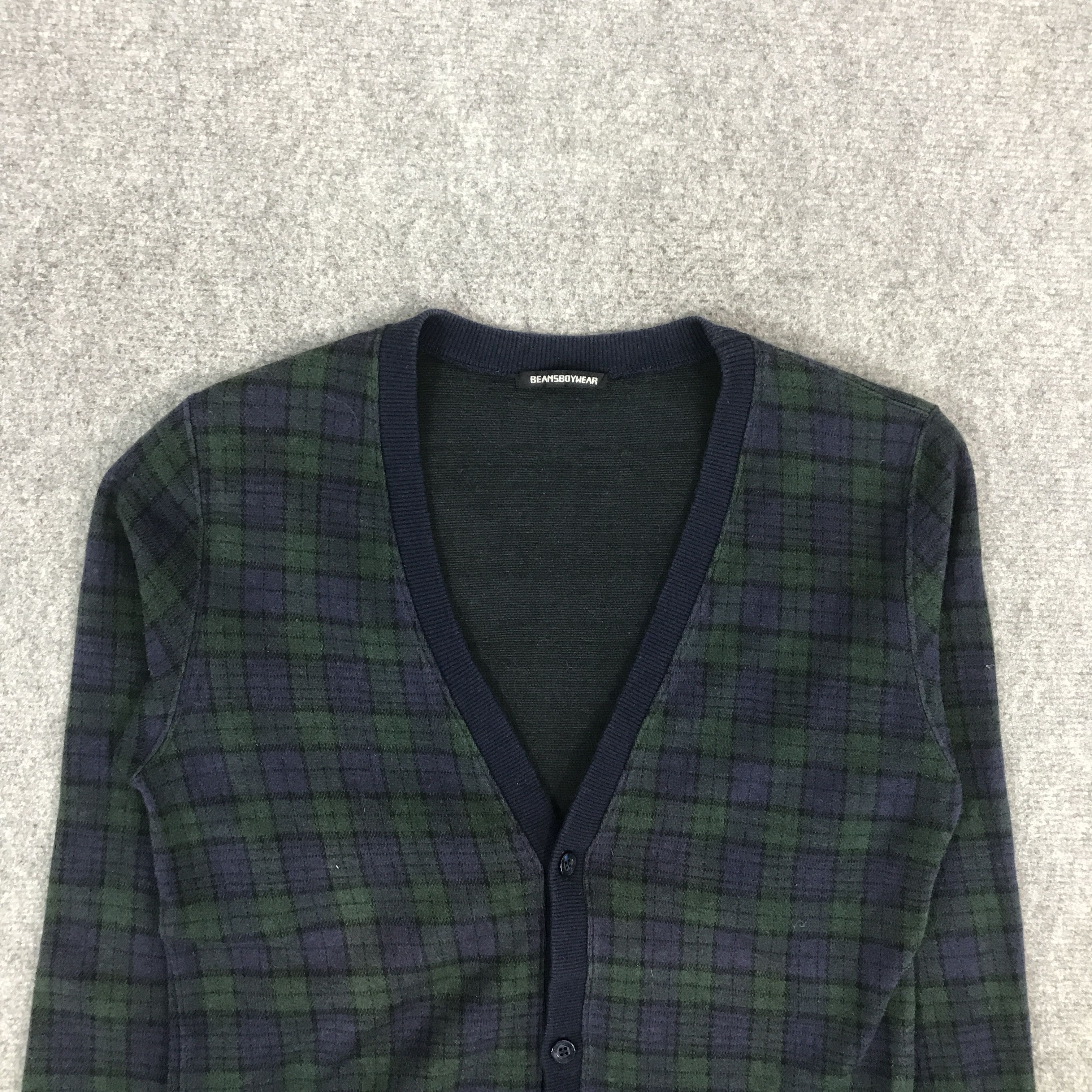 Beams Plus × Japanese Brand BEAMS BOY WEAR FLANNEL CARDIGAN BUTTON JACKET Size US S / EU 44-46 / 1 - 3 Thumbnail