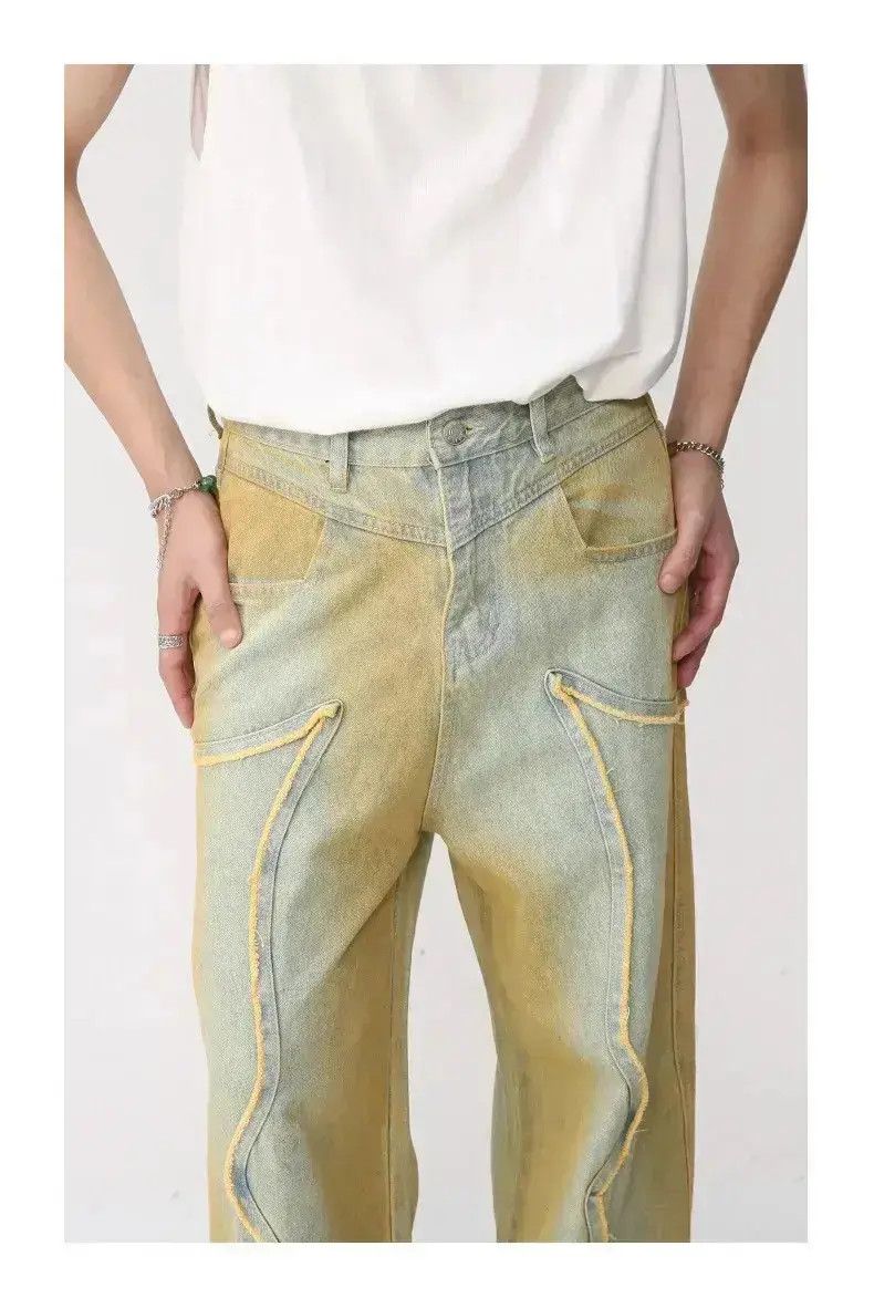 Japanese Brand Straight Gradient Jeans Pants Vintage 90’s style Size US 32 / EU 48 - 6 Thumbnail