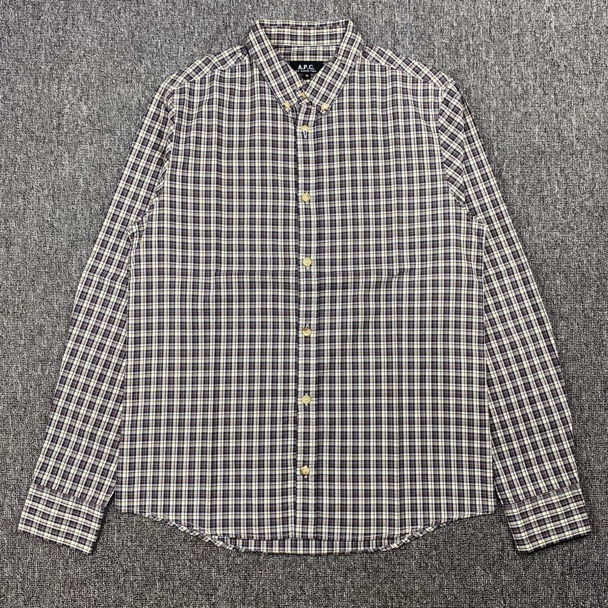 A.P.C. Vintage A.P.C. 90’s Y2K plaid Shirt Size US M / EU 48-50 / 2 - 1 Thumbnail