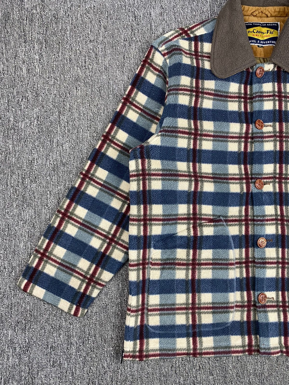 Japanese Brand × Polartec Pro Cam-Fis Checkered Polartec Fleece Size US M / EU 48-50 / 2 - 4 Thumbnail