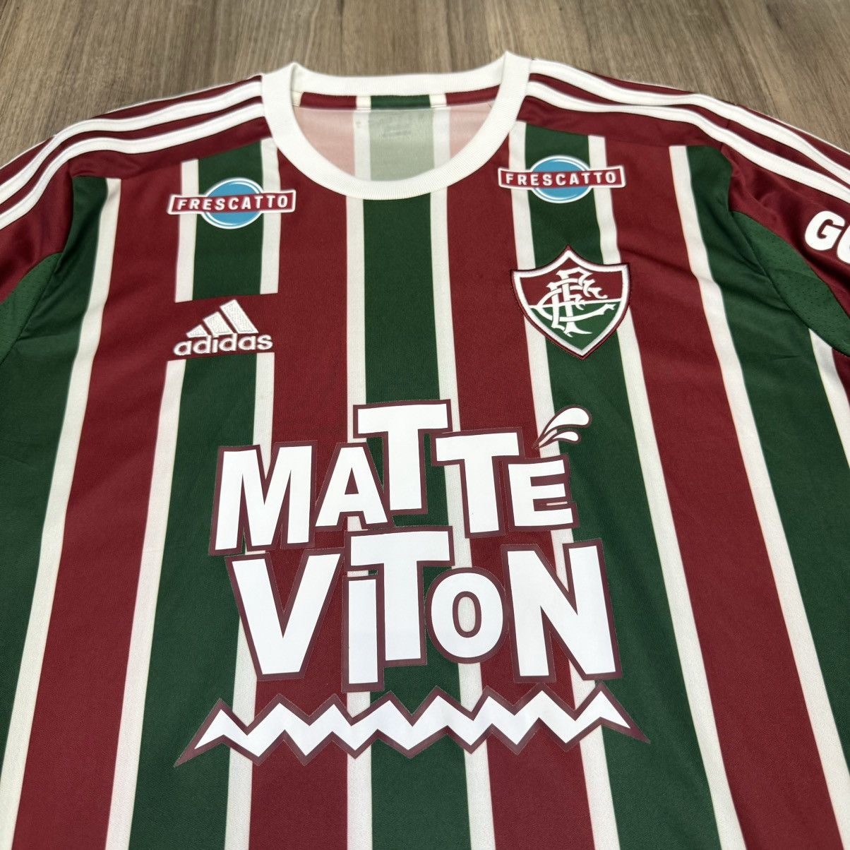 Adidas Fluminense 15/16 home shirt #10 Ronaldinho Size US L / EU 52-54 / 3 - 3 Thumbnail