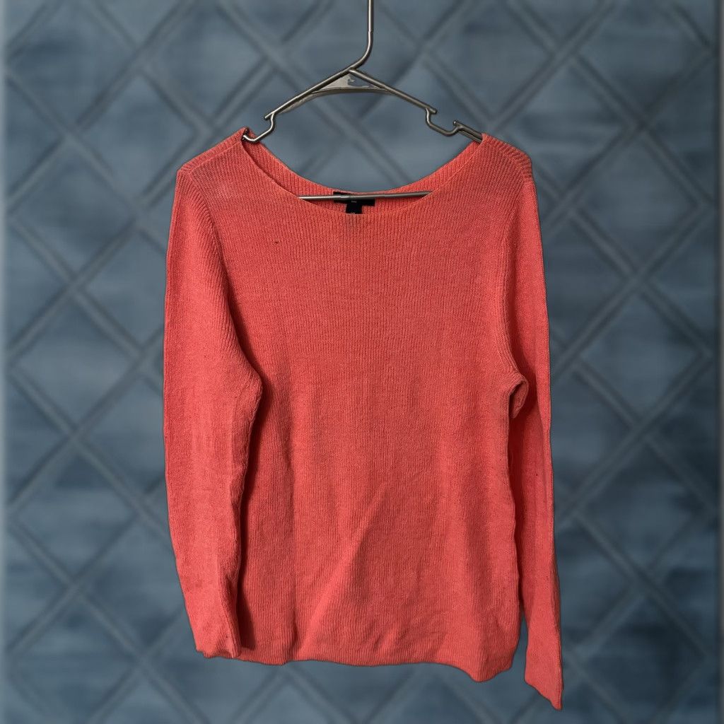 Gap VINTAGE Gap Pink Solid Round Neck Long Sleeve T-Shirt Women L Size L / US 10 / IT 46 - 1 Thumbnail