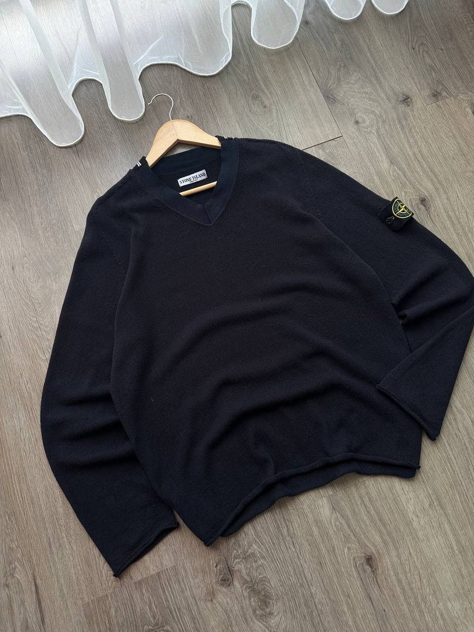 Stone Island × Vintage Vintage Stone Island Black Sweater Size US L / EU 52-54 / 3 - 20 Thumbnail