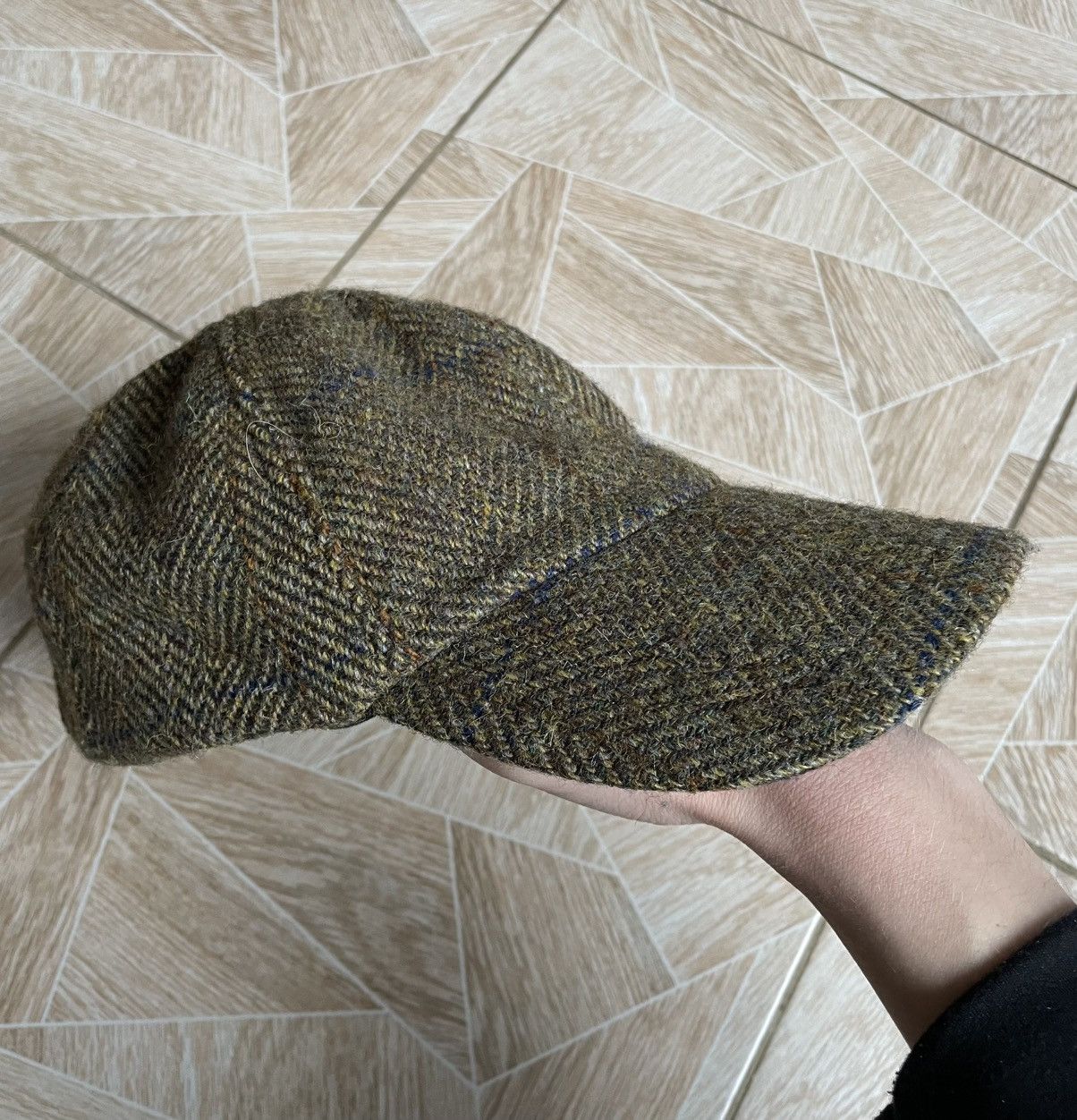 Harris Tweed × Vintage Vintage Classic 90s Retro New Pure Wool Harris Tweed Cap Size ONE SIZE - 1 Thumbnail