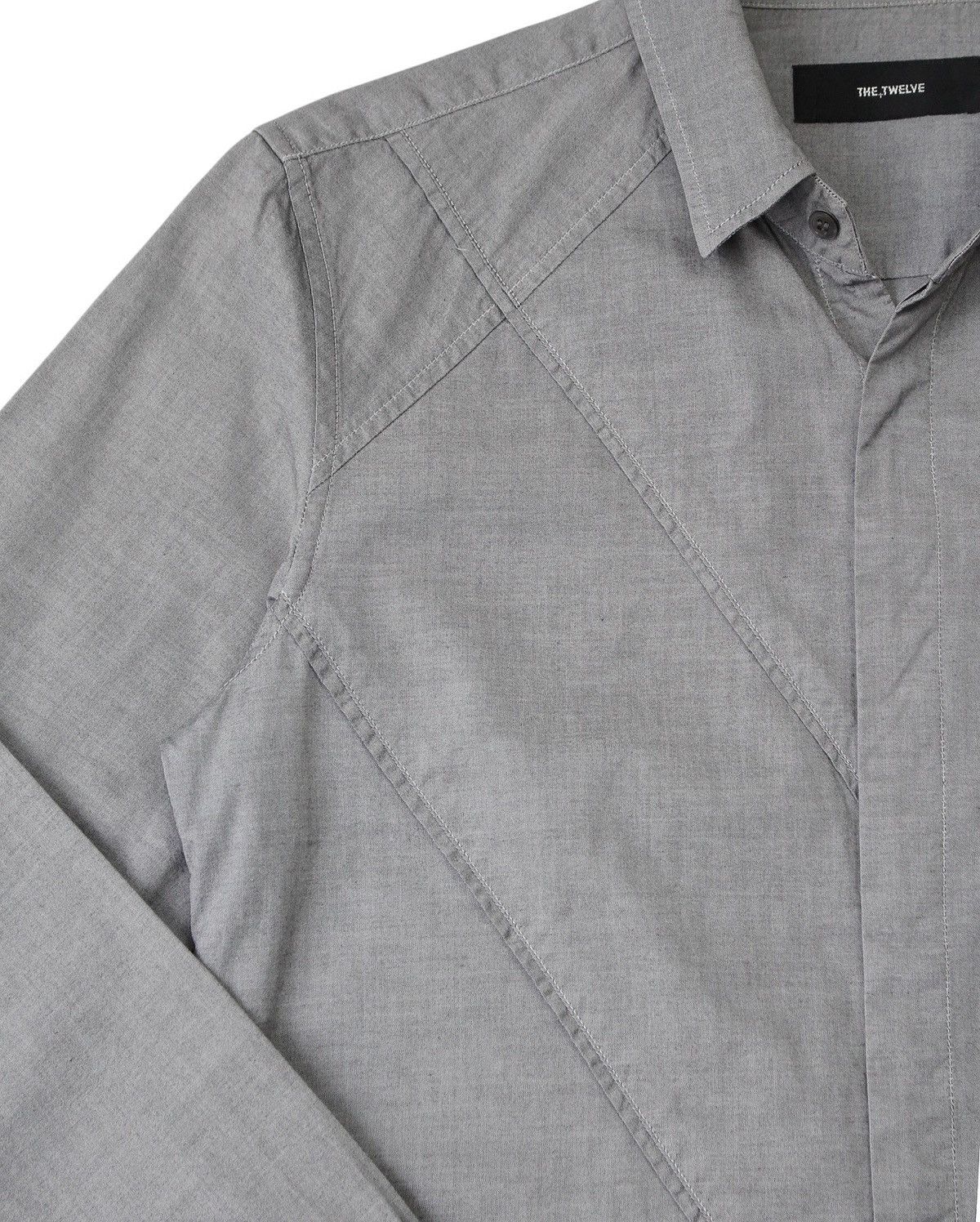 Designer × Japanese Brand THE TWELVE STRUCTURED GREY SHIRT Size US S / EU 44-46 / 1 - 3 Thumbnail