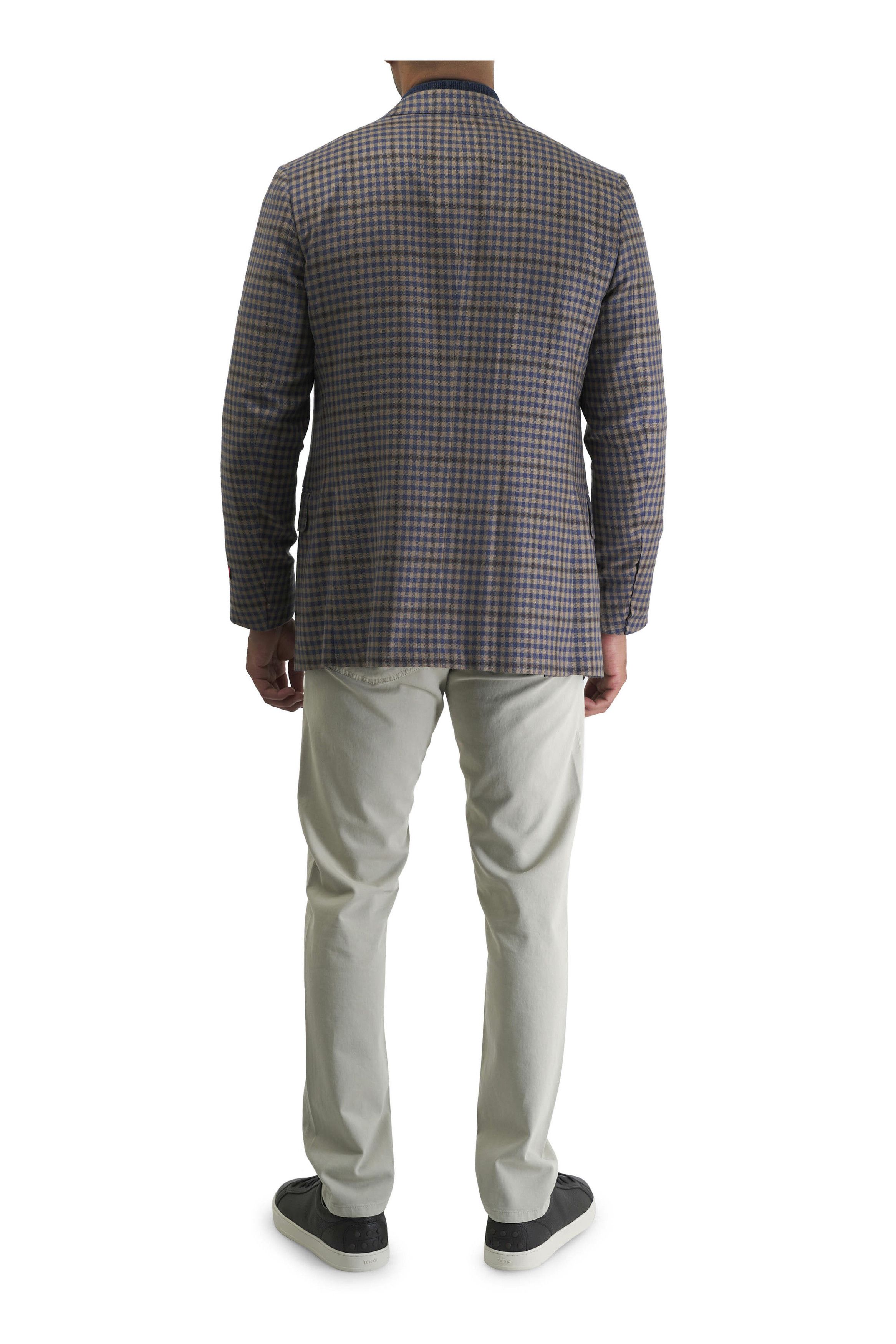 Isaia o1mtch0225 Check Sportcoat in Light Brown/Blue Size US M / EU 48-50 / 2 - 4 Thumbnail