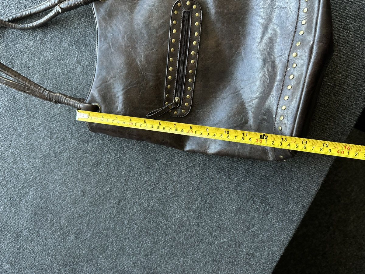 Other 🚨Y2K AVANT-GARDE🚨 LEATHER ZIP Japan style hand bag 90s Size ONE SIZE - 17 Thumbnail