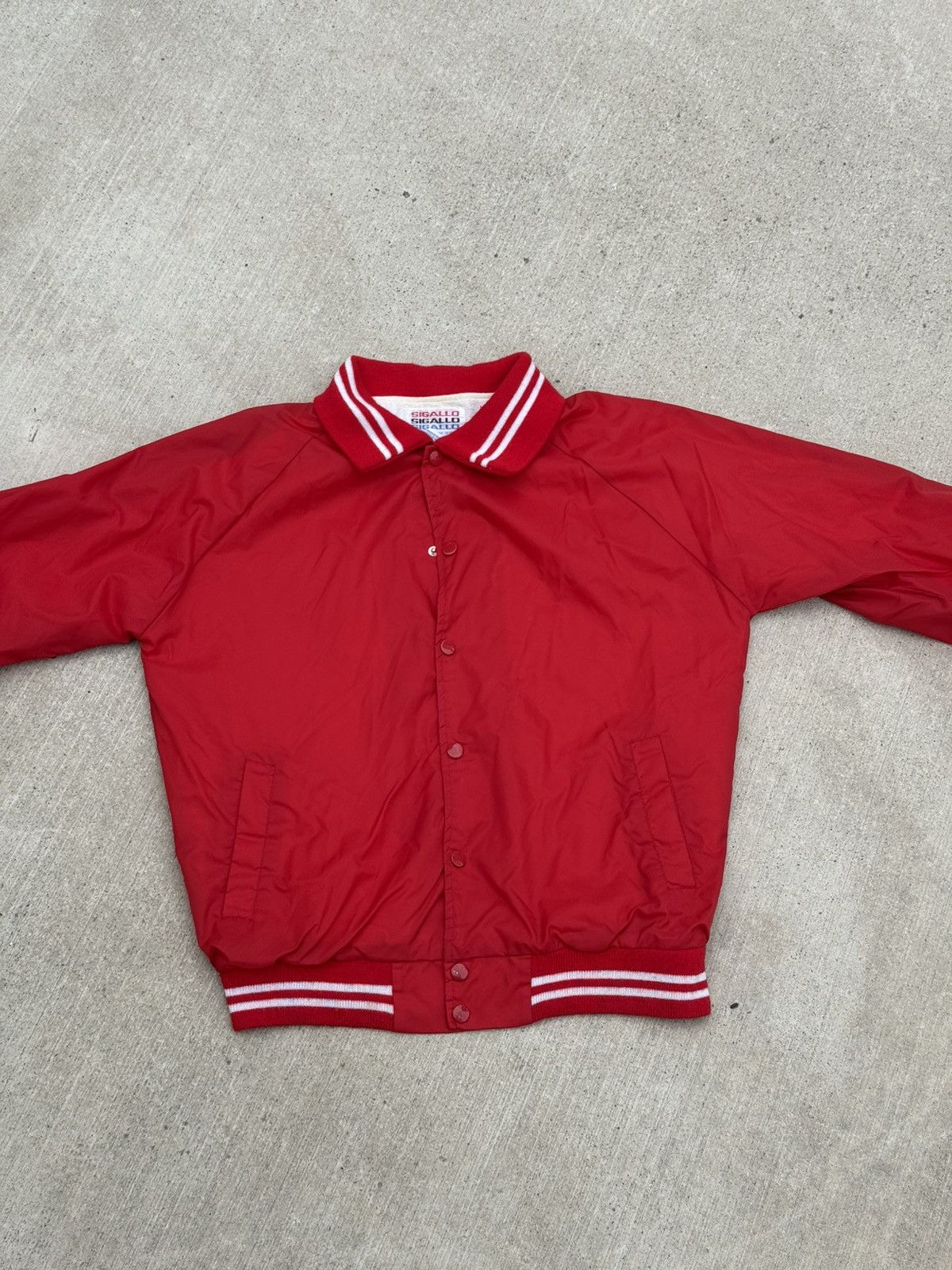 Vintage Vintage Collared Varsity Jacket Size US M / EU 48-50 / 2 - 2 Thumbnail