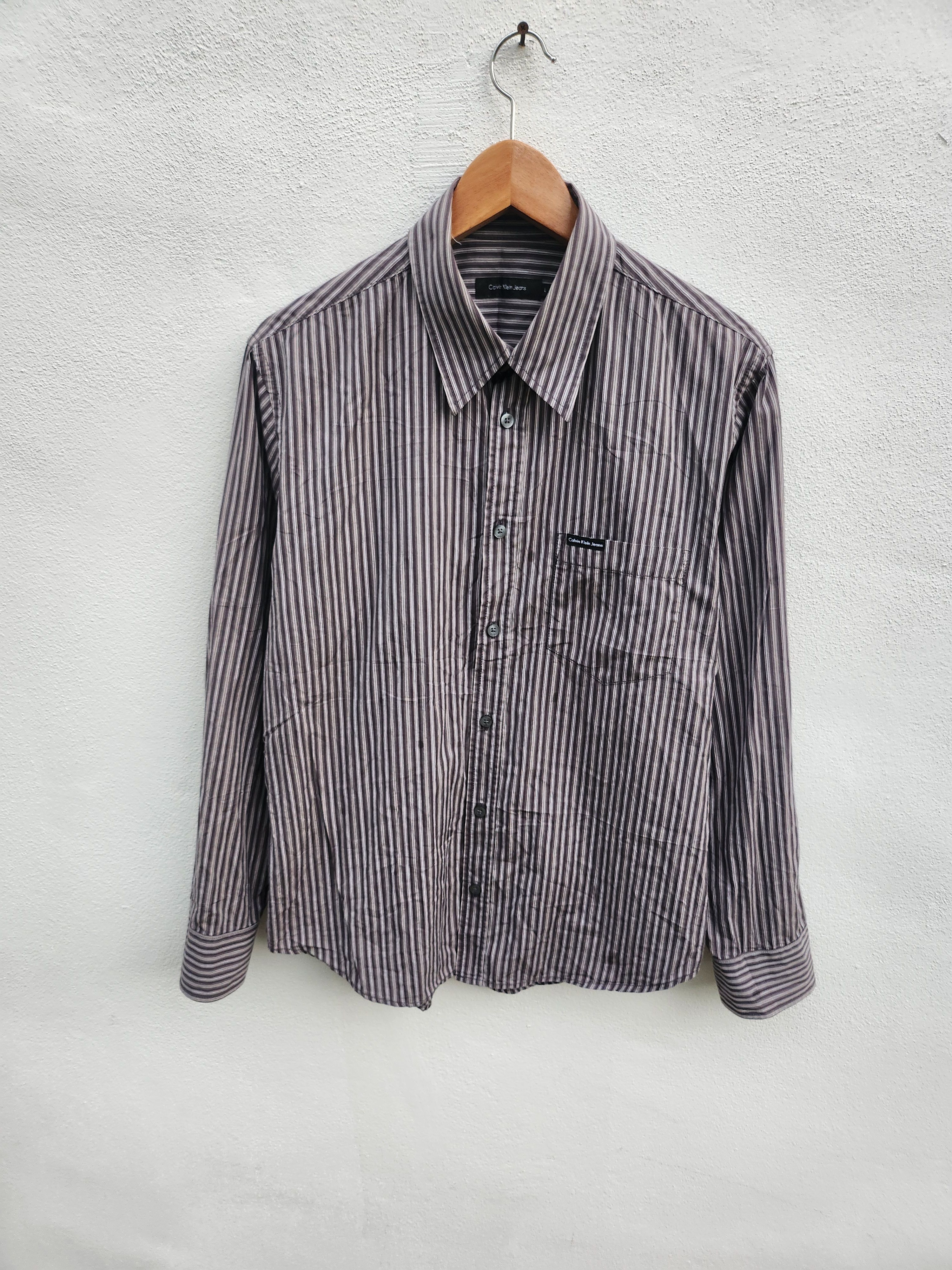 Calvin Klein Calvin Klein Slim Fit Long Sleeve Oxford Size US L / EU 52-54 / 3 - 2 Thumbnail