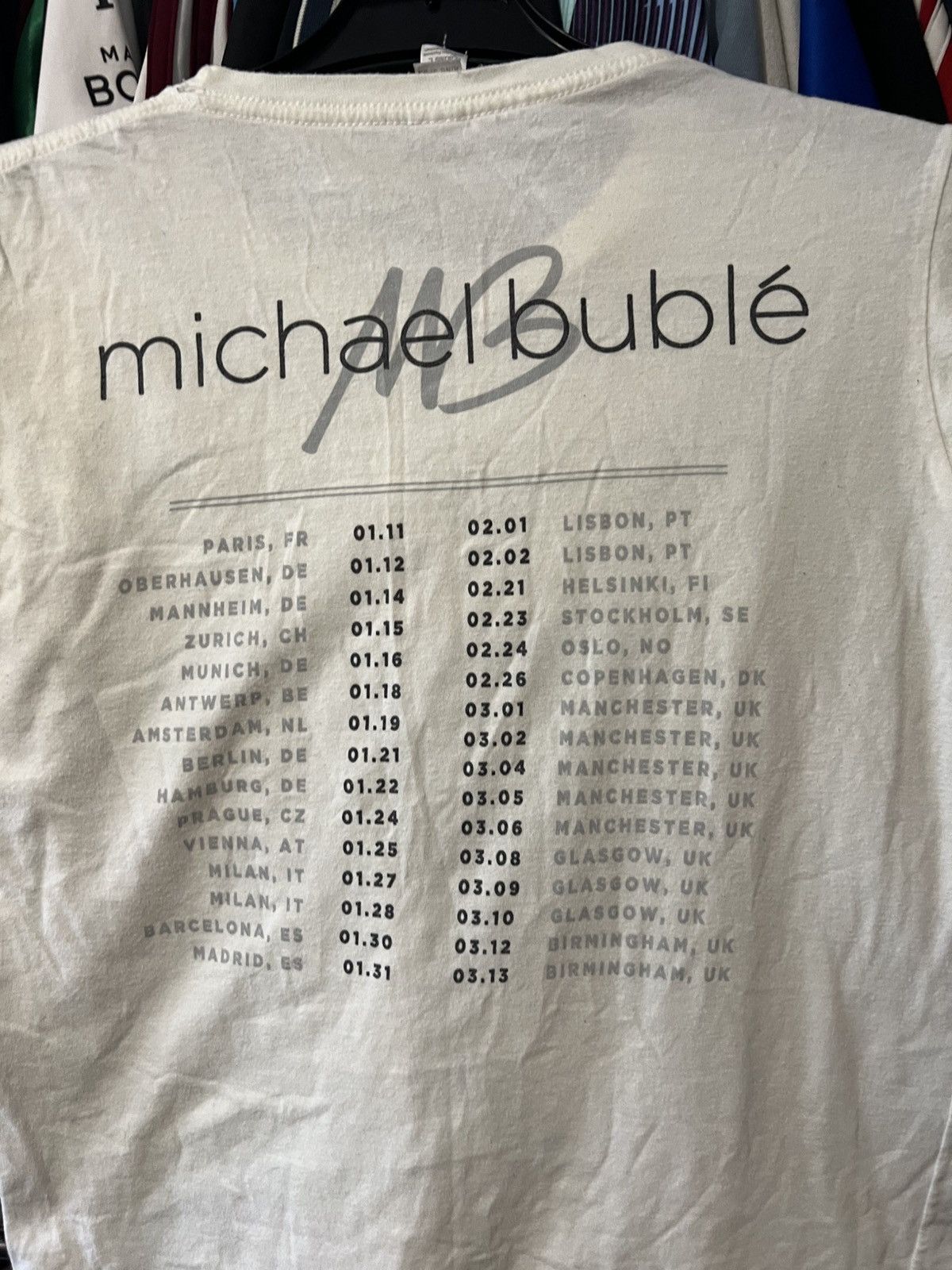 Band Tees 2011/2012 VINTAGE MICHAEL BUBBLE TOUR POP ROCK BAND T SHIRT Size L / US 10 / IT 46 - 6 Thumbnail