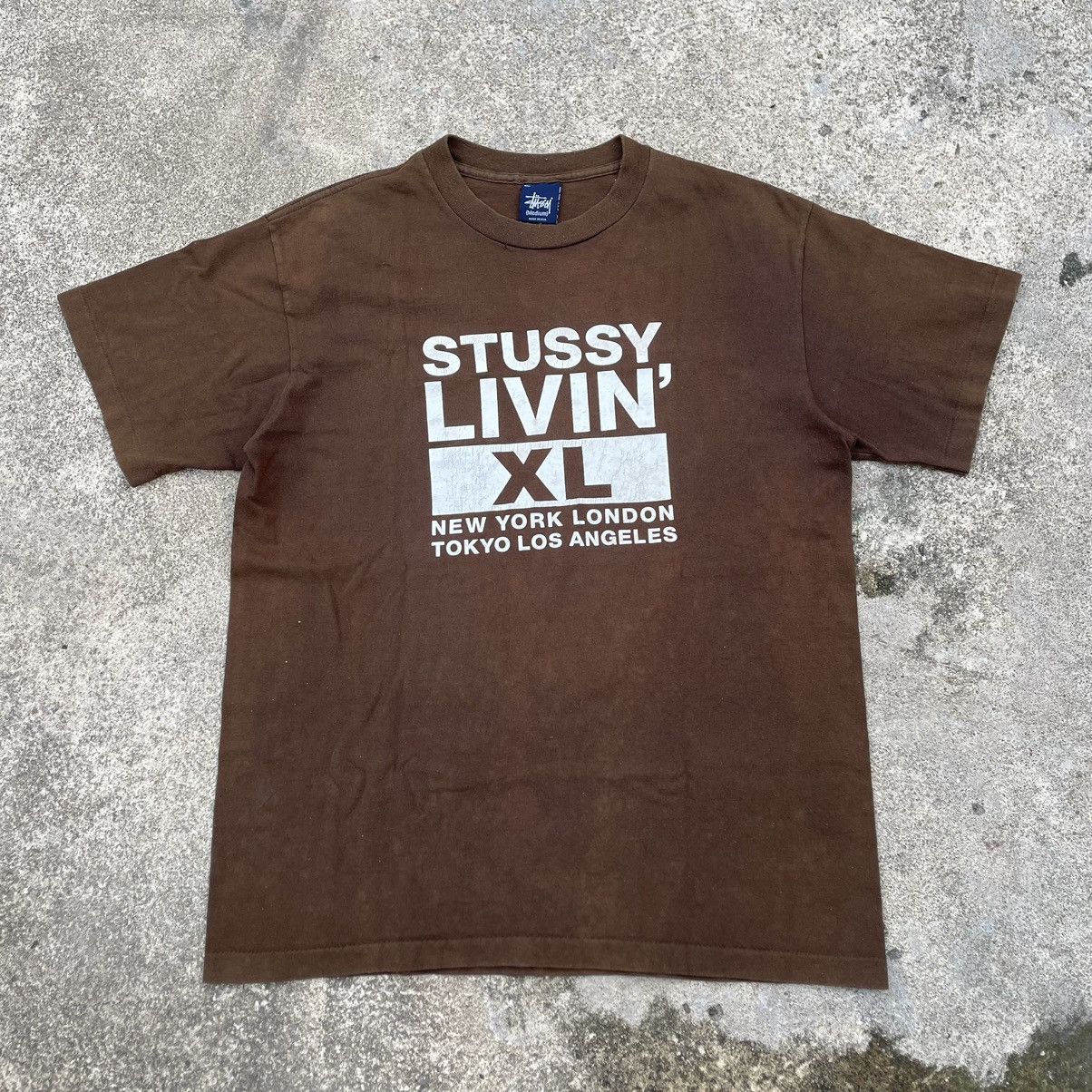 Stussy × Vintage 🔥Trash🔥Vintage 90s STUSSY NYLTLA Single Stitch Sun Faded Tee Size US M / EU 48-50 / 2 - 1 Thumbnail