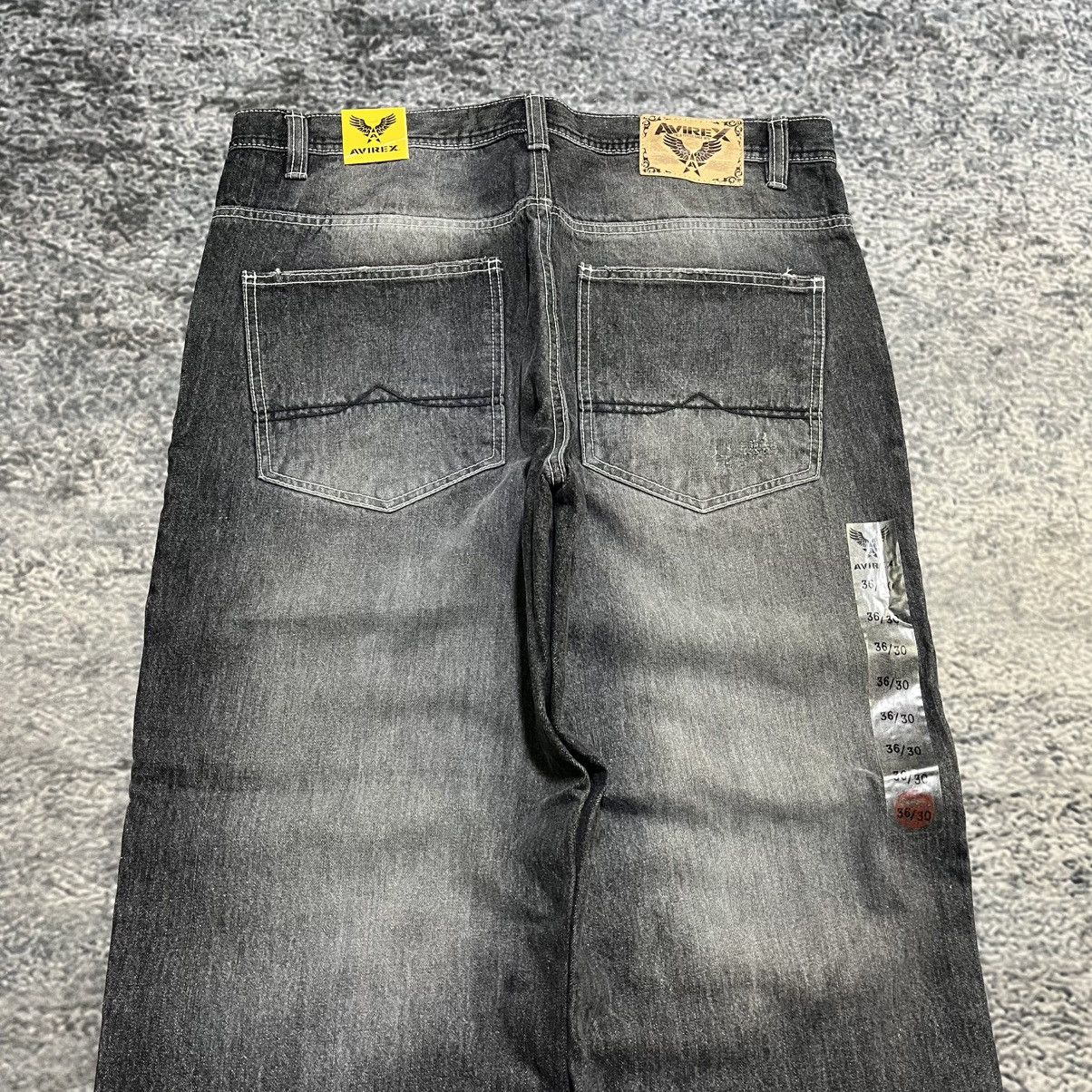 Avirex VINTAGE Y2K AVIREX BAGGY WIDE LEG GRUNGE SKATER JEANS NEW Size US 36 / EU 52 - 3 Thumbnail