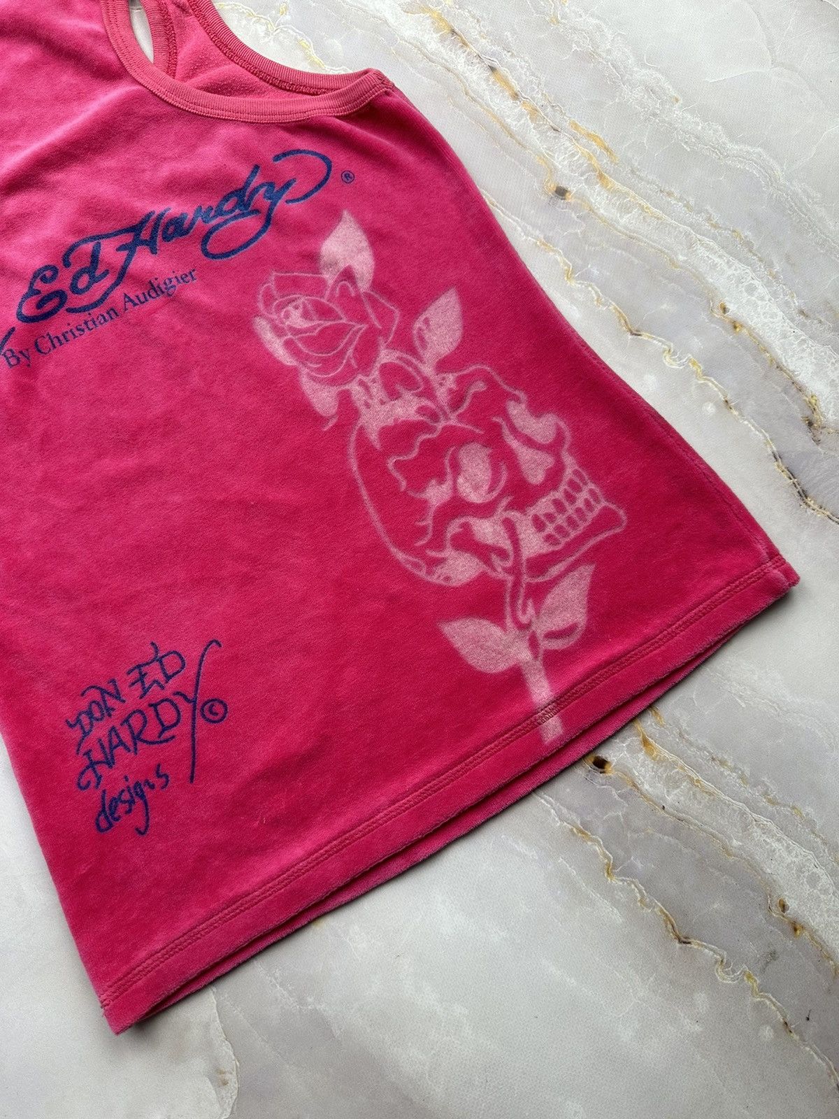 Ed Hardy Ed Hardy Velour Tank Top Size XS / US 0-2 / IT 36-38 - 8 Thumbnail