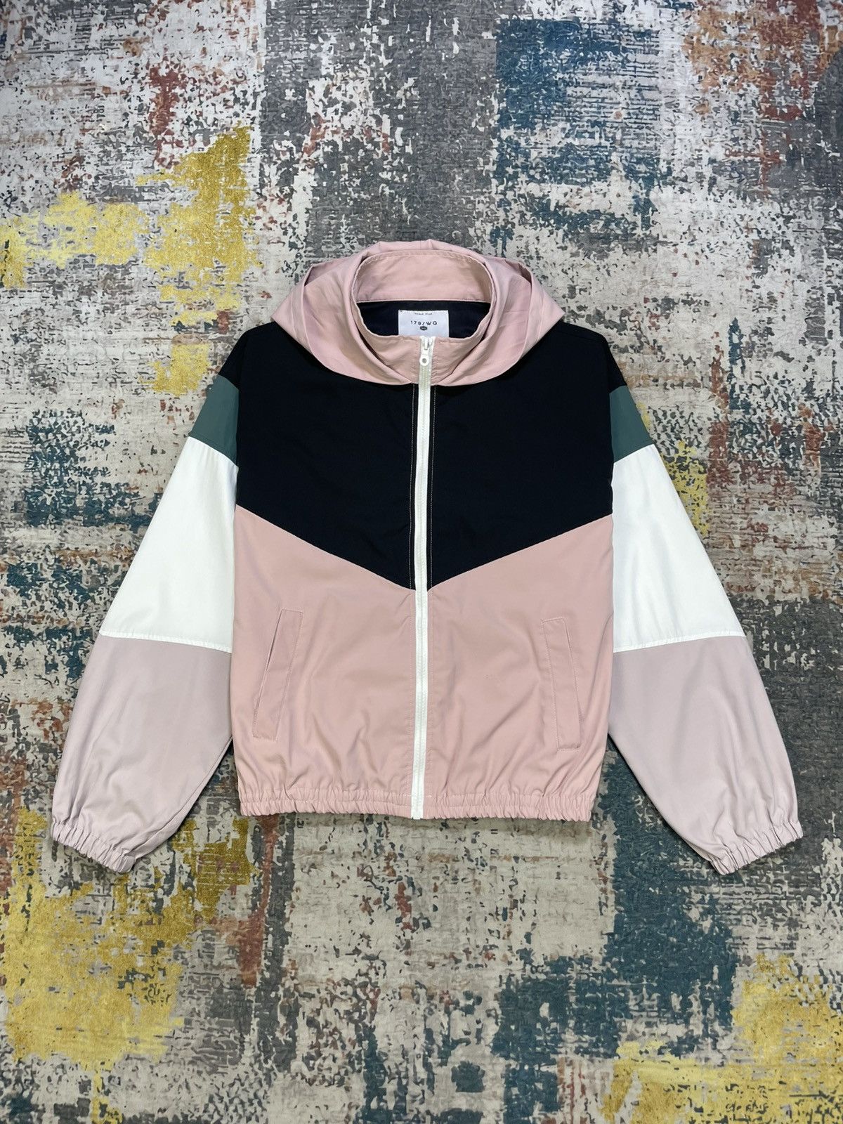 Nicole Club Nicole Club 179/WG Colorblock Hooded Windbreaker Jacket Size XS / US 0-2 / IT 36-38 - 1 Thumbnail