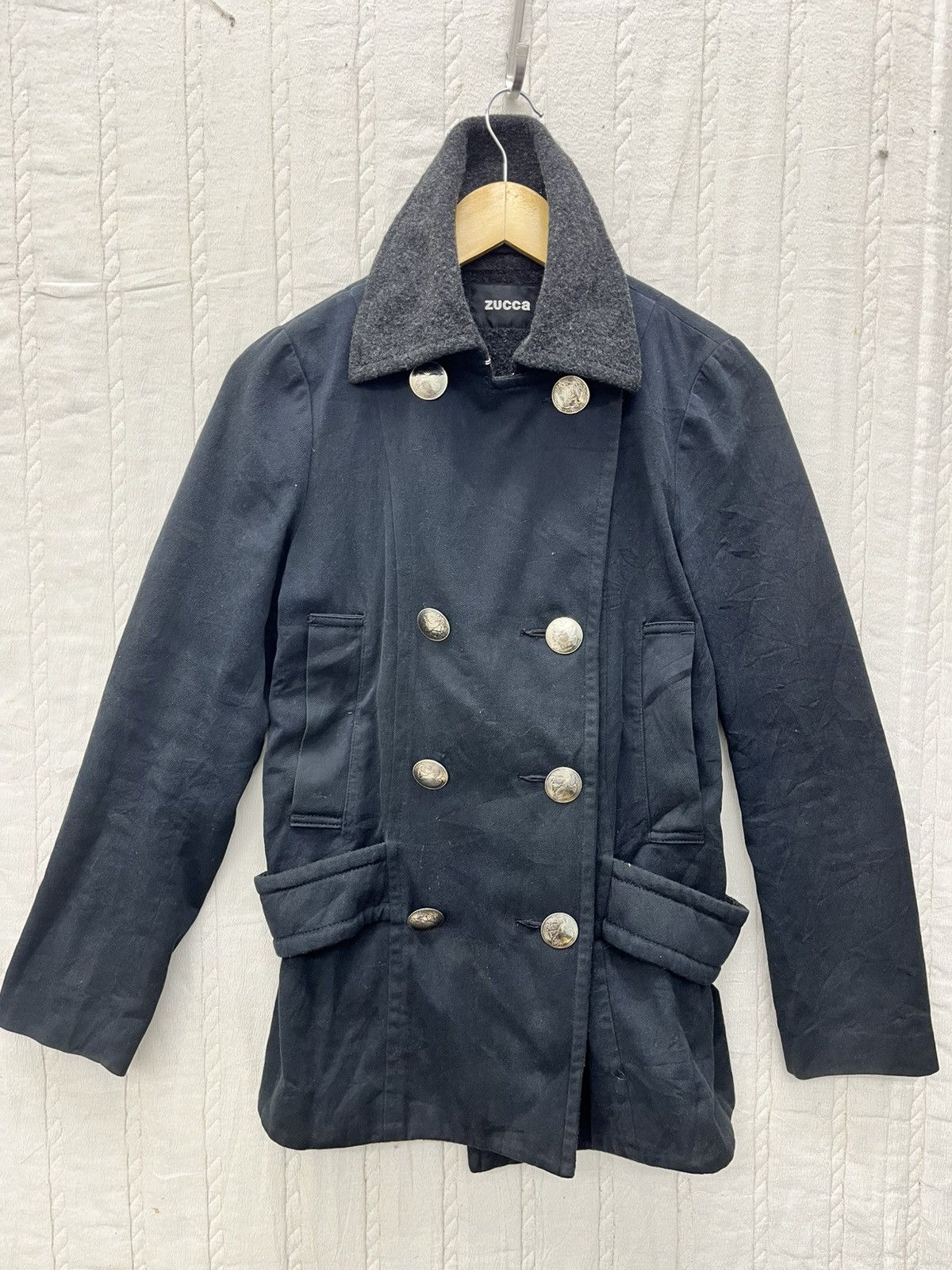 Zucca STEALS🌟🌟🌟ZUCCA DOUBLE BREASTED PEACOAT Size S / US 4 / IT 40 - 1 Thumbnail