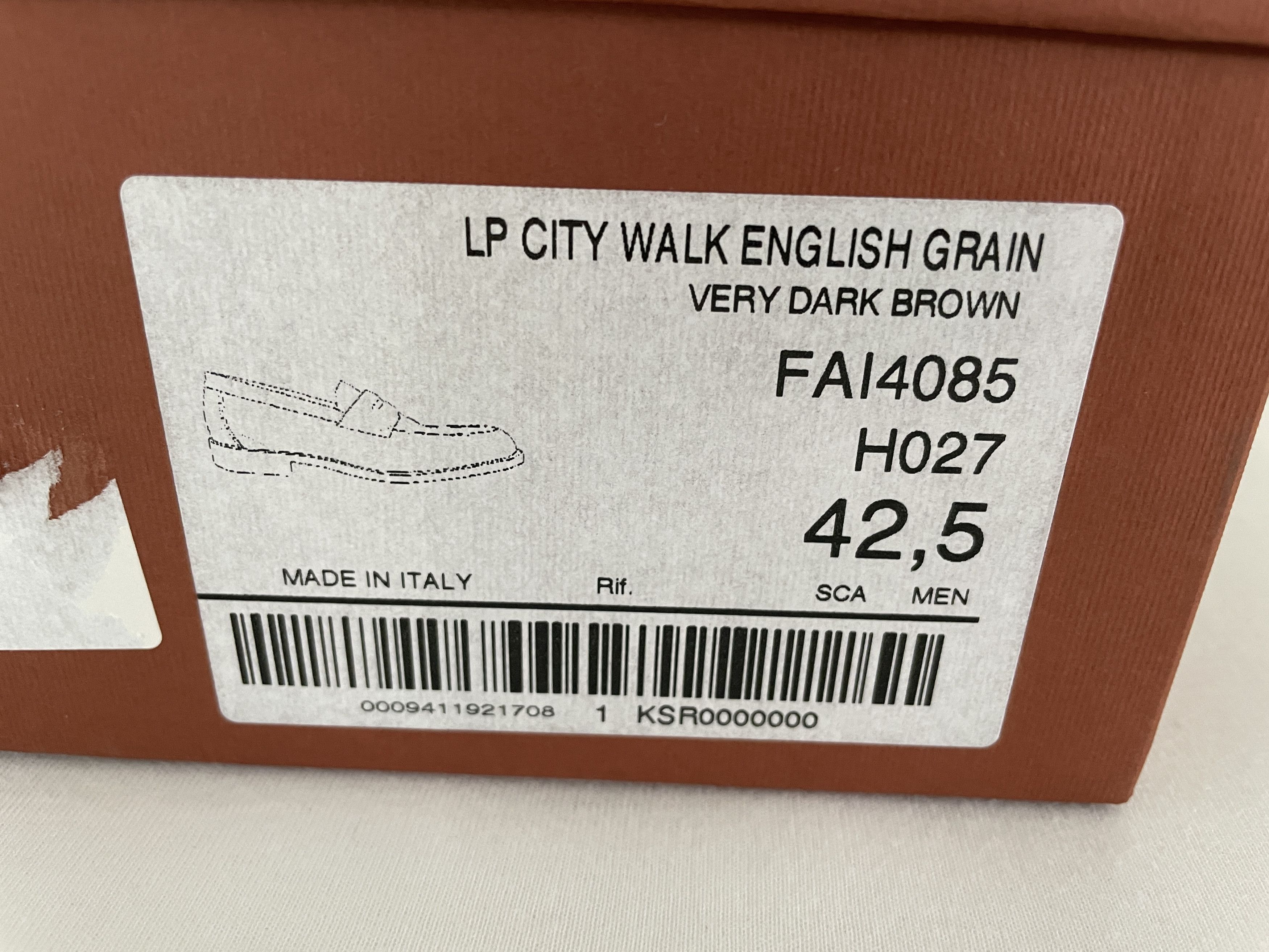 Loro Piana City Walk English Grain Leather Loafers Size US 9 / EU 42 - 10 Thumbnail
