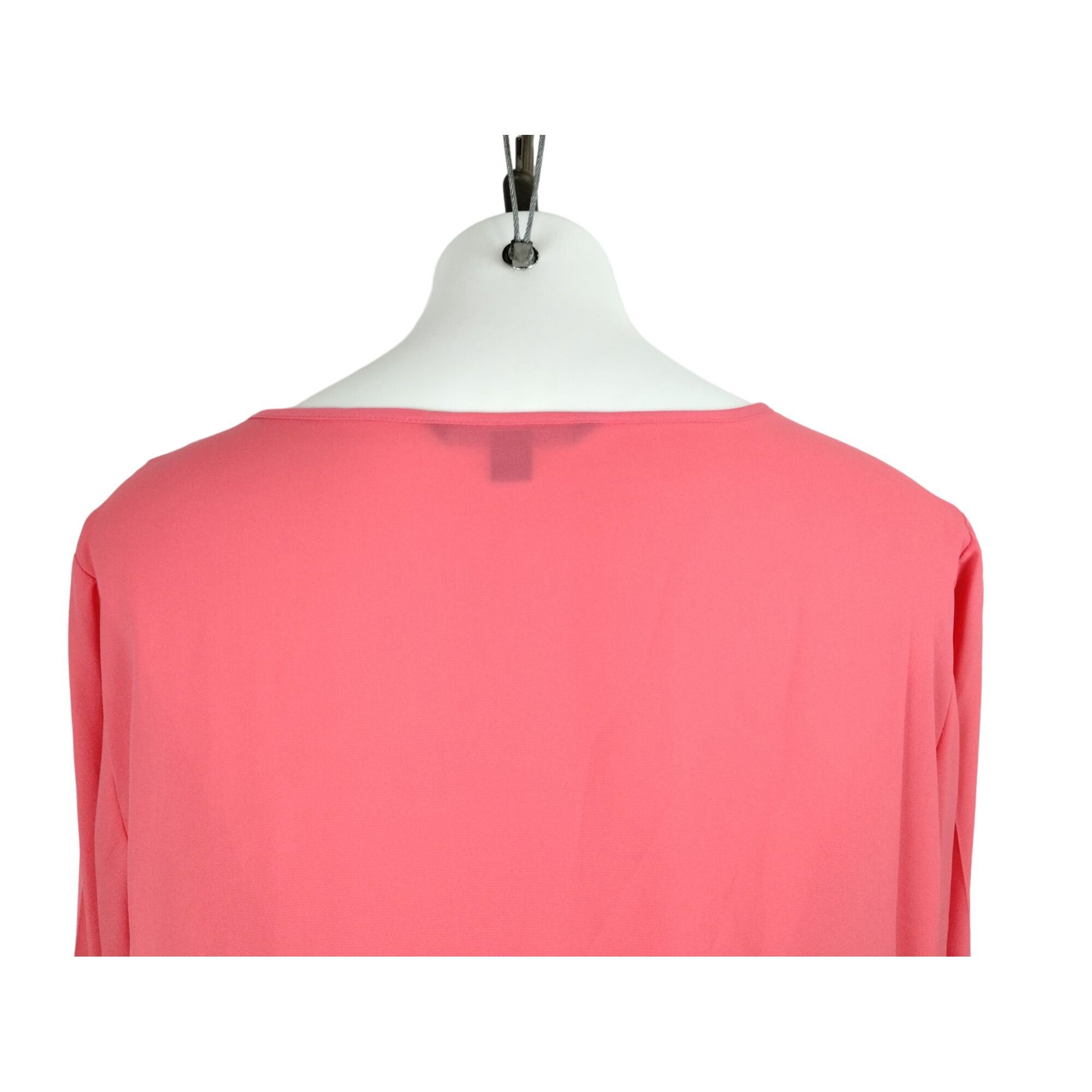 Other Zac and Rachel Womens 2X Pink V-Neck Rolled Sleeve Blouse wi Size 3XL / US 20-22 - 11 Thumbnail