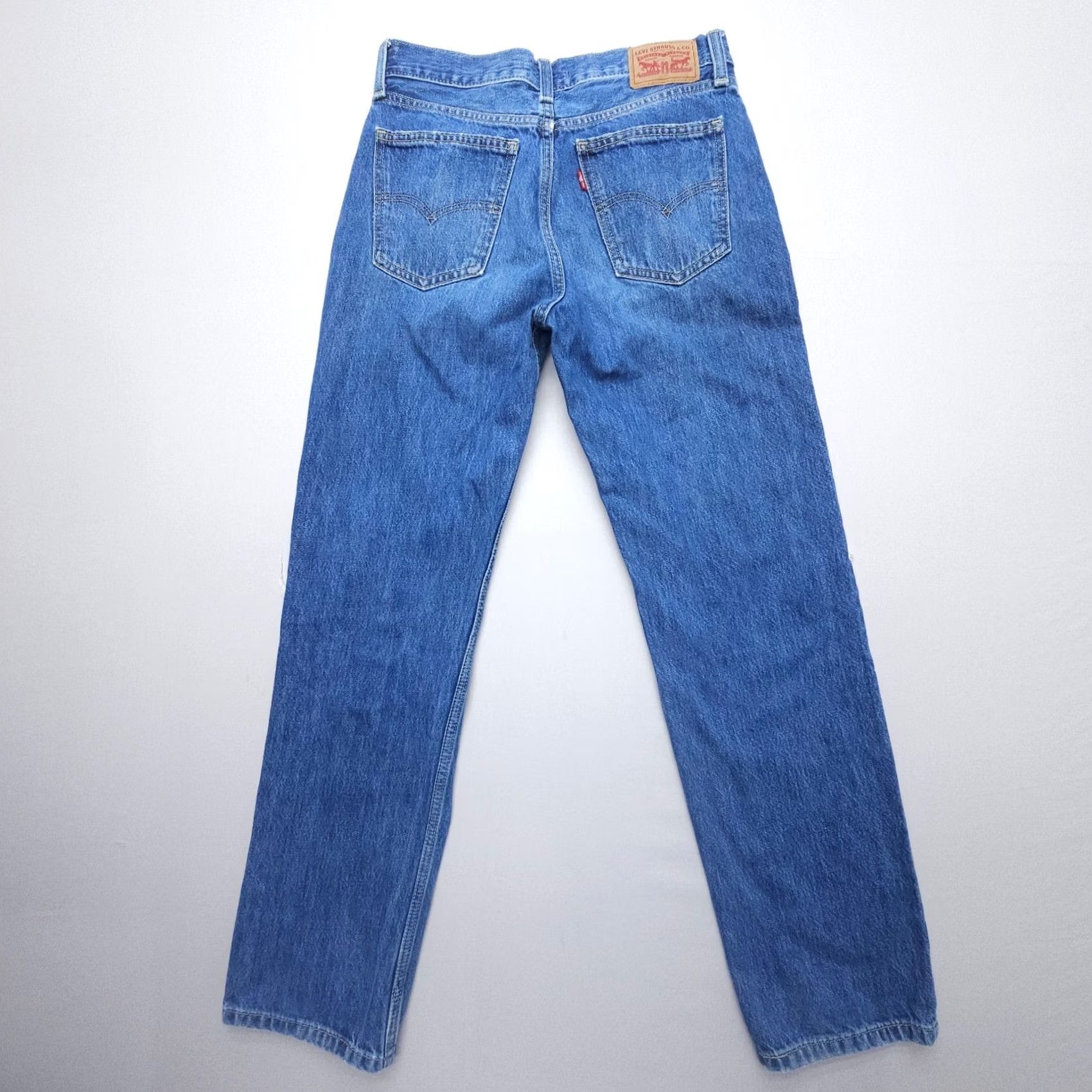 Levi's Levi's Jeans Womens 26 Blue Distressed Straight 5-Pocket Denim Cotton USA 30in Inseam Regular Button Zip Size 26" / US 2 / IT 38 - 2 Thumbnail