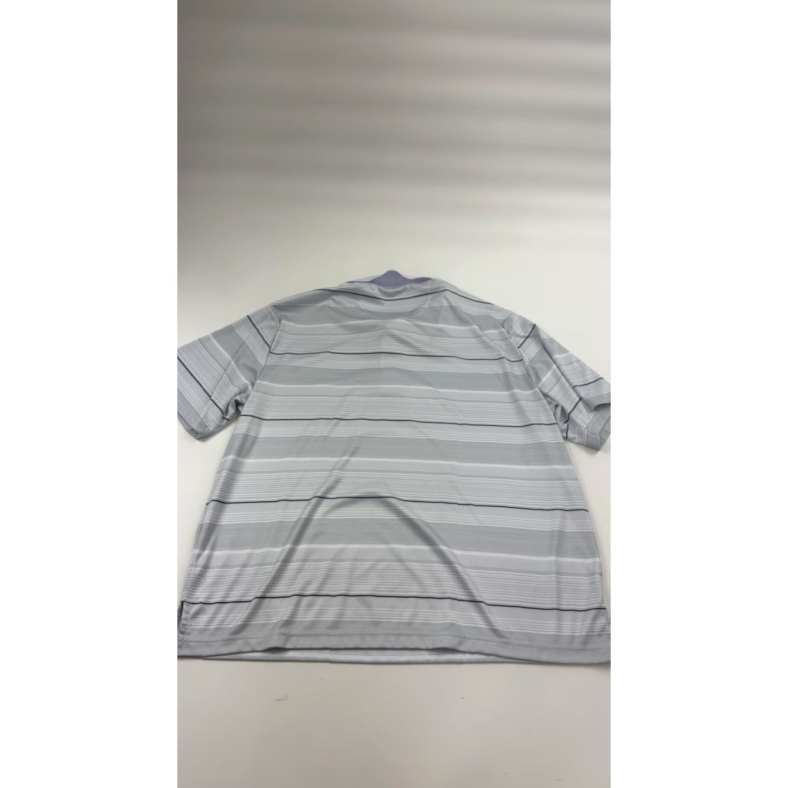 Hogan Ben Hogan Polo Shirt Mens 2XL Gray White Striped Performance Golf Lightweight Size US XXL / EU 58 / 5 - 7 Thumbnail