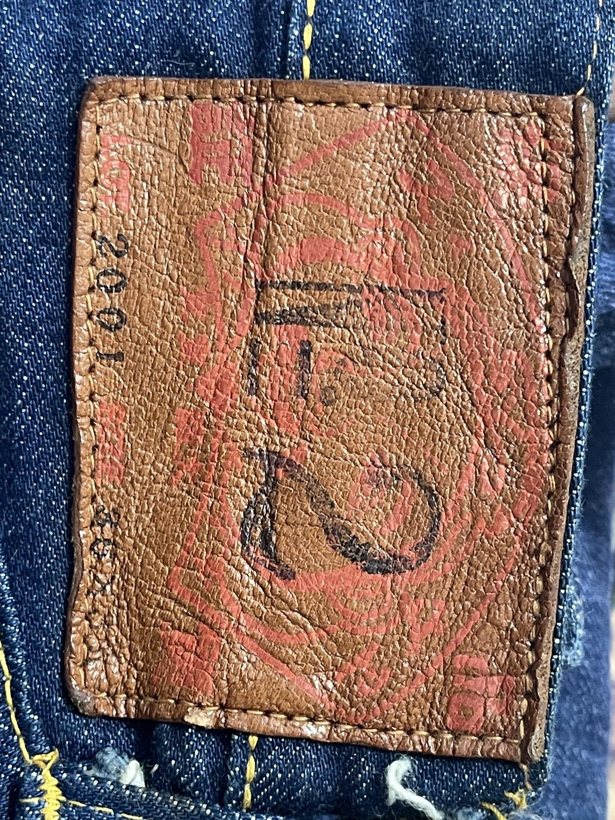 Evisu Vintage Evisu Lot No2 Redline Denim Big Logo Size US 34 / EU 50 - 24 Thumbnail