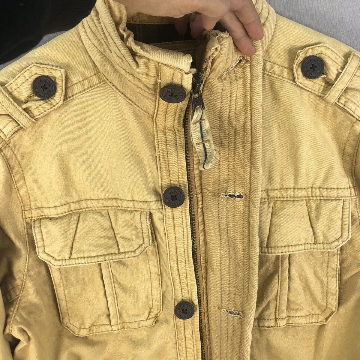Abercrombie & Fitch Vintage 2000s A&F Zipper Saw Tooth Work Jacket - Faded Size US M / EU 48-50 / 2 - 12 Thumbnail