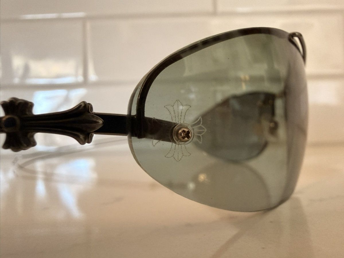 Chrome Hearts Chrome Hearts Drag Pipe I D.P.I Cross Engraved Sunglasses Size ONE SIZE - 1 Thumbnail