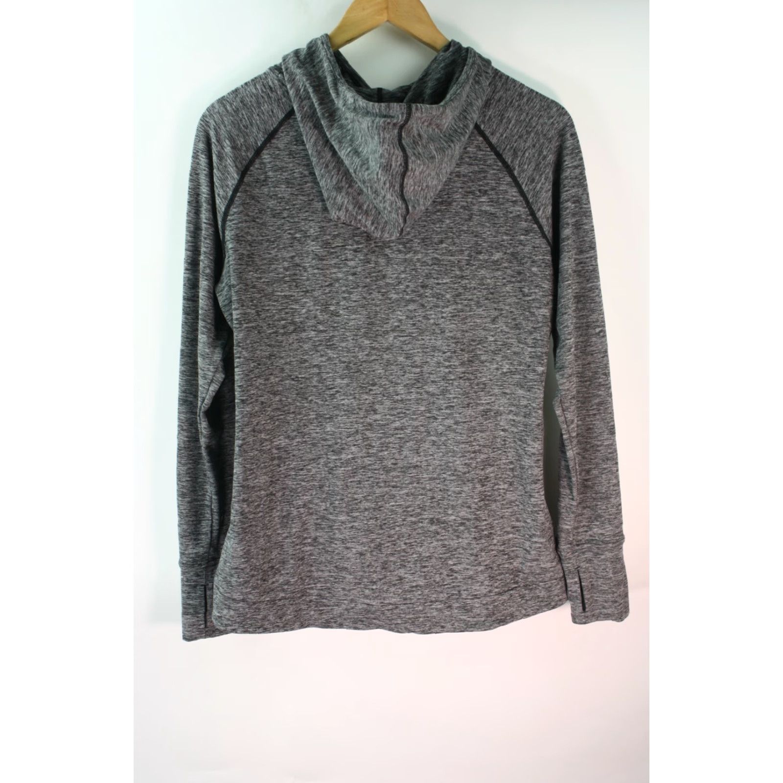 Essentials Essentials Women's Long Sleeve Utility Hoodie Shirt M Heather Gray Size M / US 6-8 / IT 42-44 - 5 Thumbnail