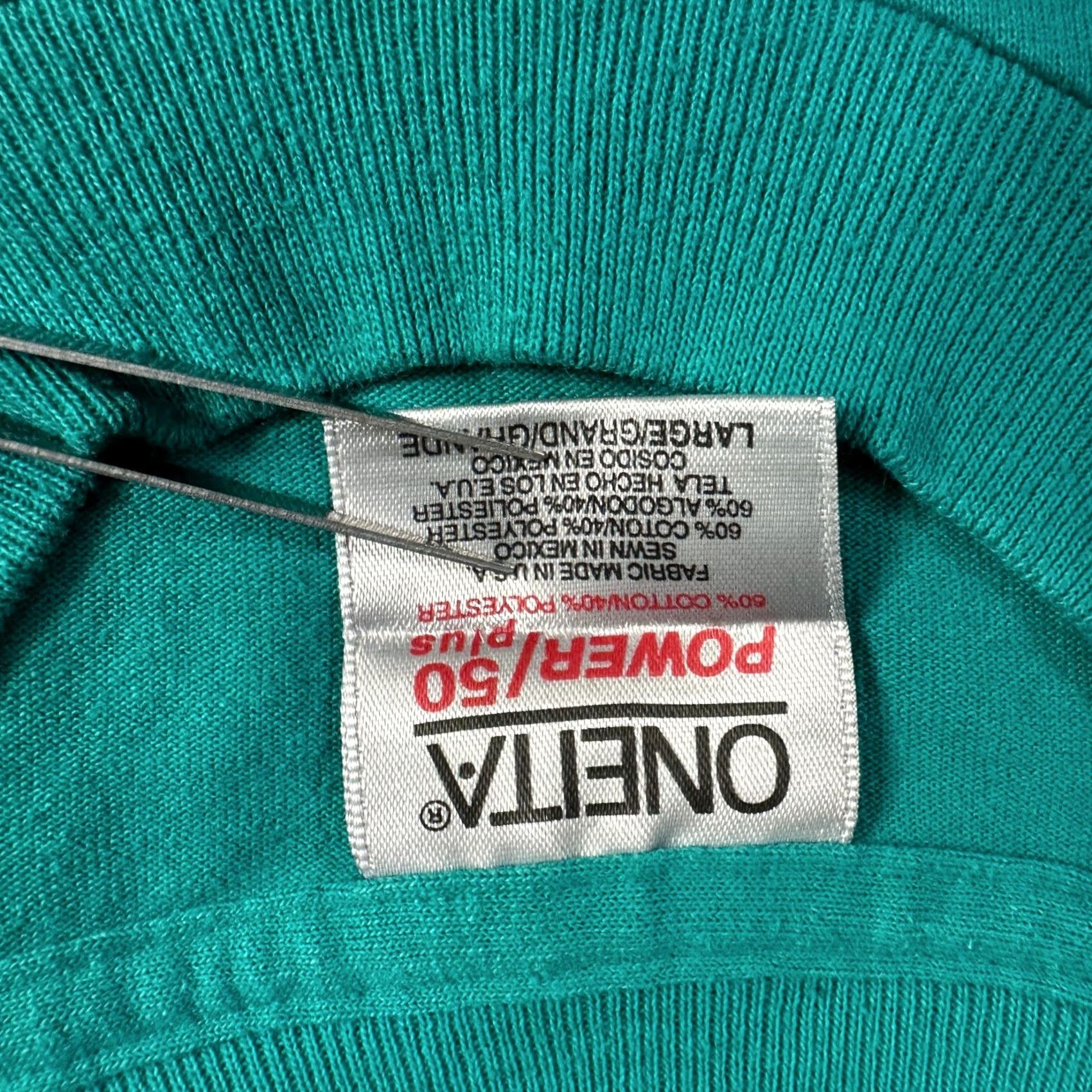 Vintage VINTAGE Valley Merchants Softball T-shirt Unisex Adults M Blue Teal Double Sided 1990s Mens Size US M / EU 48-50 / 2 - 3 Thumbnail