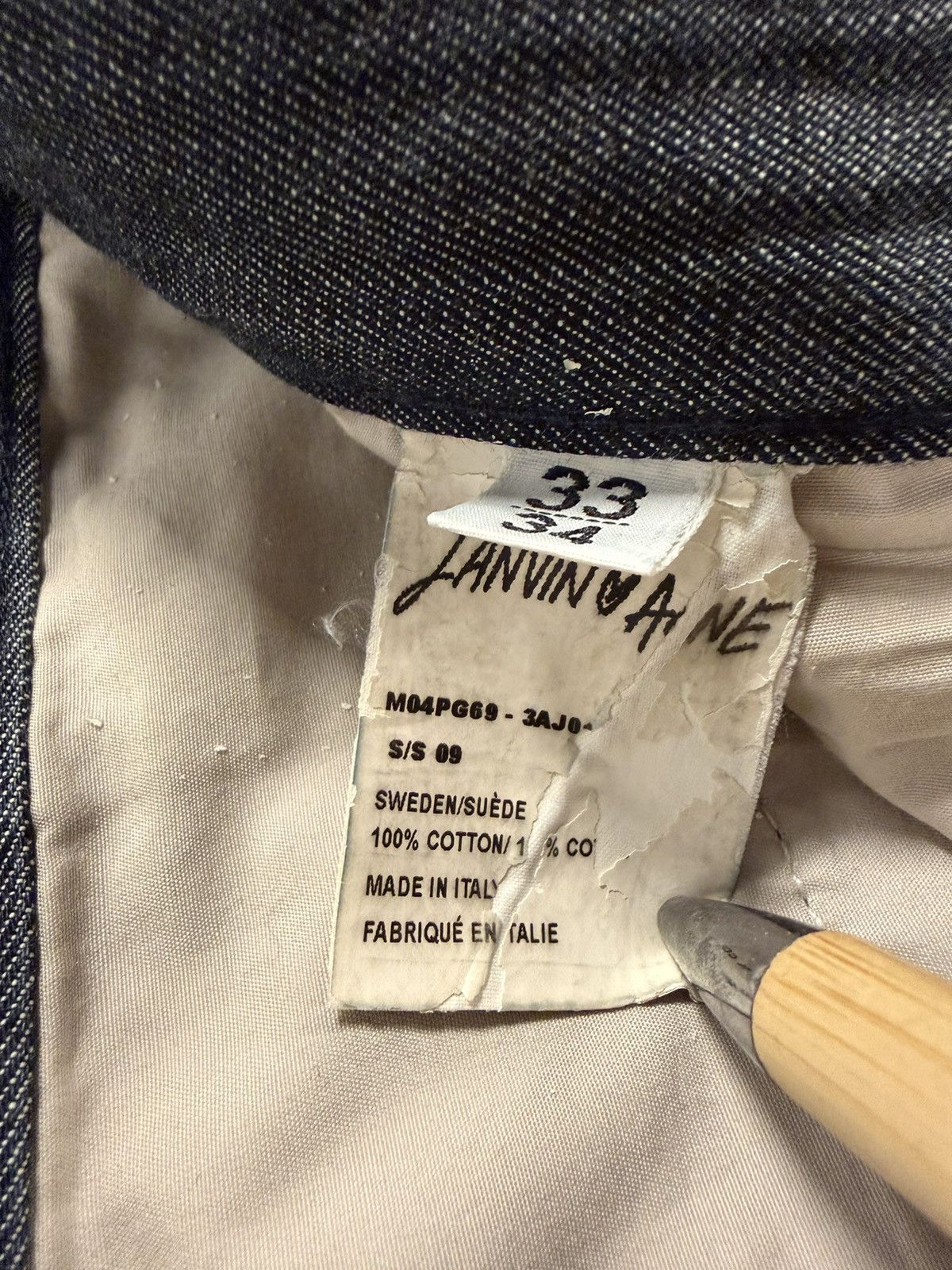 Lanvin Lanvin X Acne Studios SS09 Grey Selvedge Denim 35x29 Rare Size US 35 - 7 Thumbnail