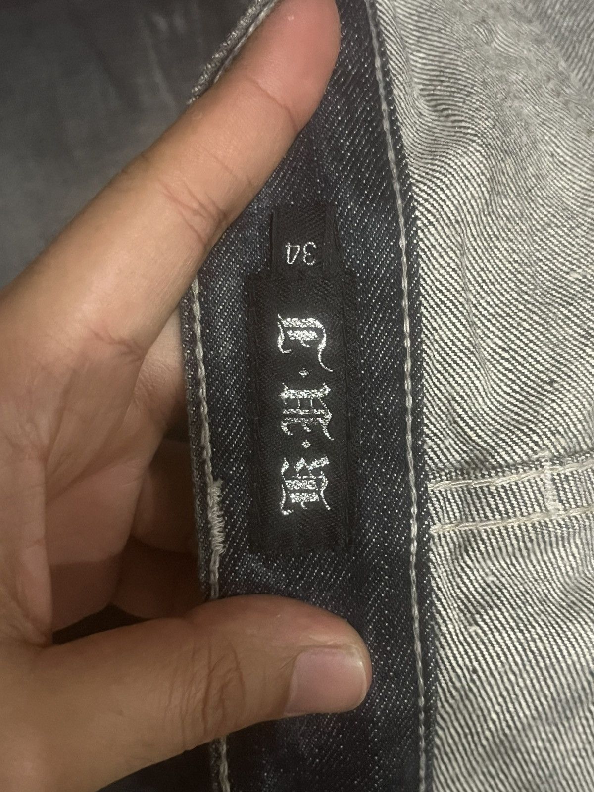 Le Grande Bleu (L.G.B.) Japan Kyohei Dark Washed Studded Pocket Slim Straight Jeans Size US 34 / EU 50 - 16 Thumbnail