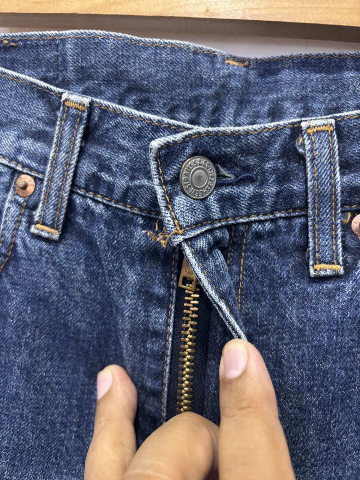 Levi's Vintage Levis Big E Selvedge Jeans Size US 32 / EU 48 - 4 Thumbnail