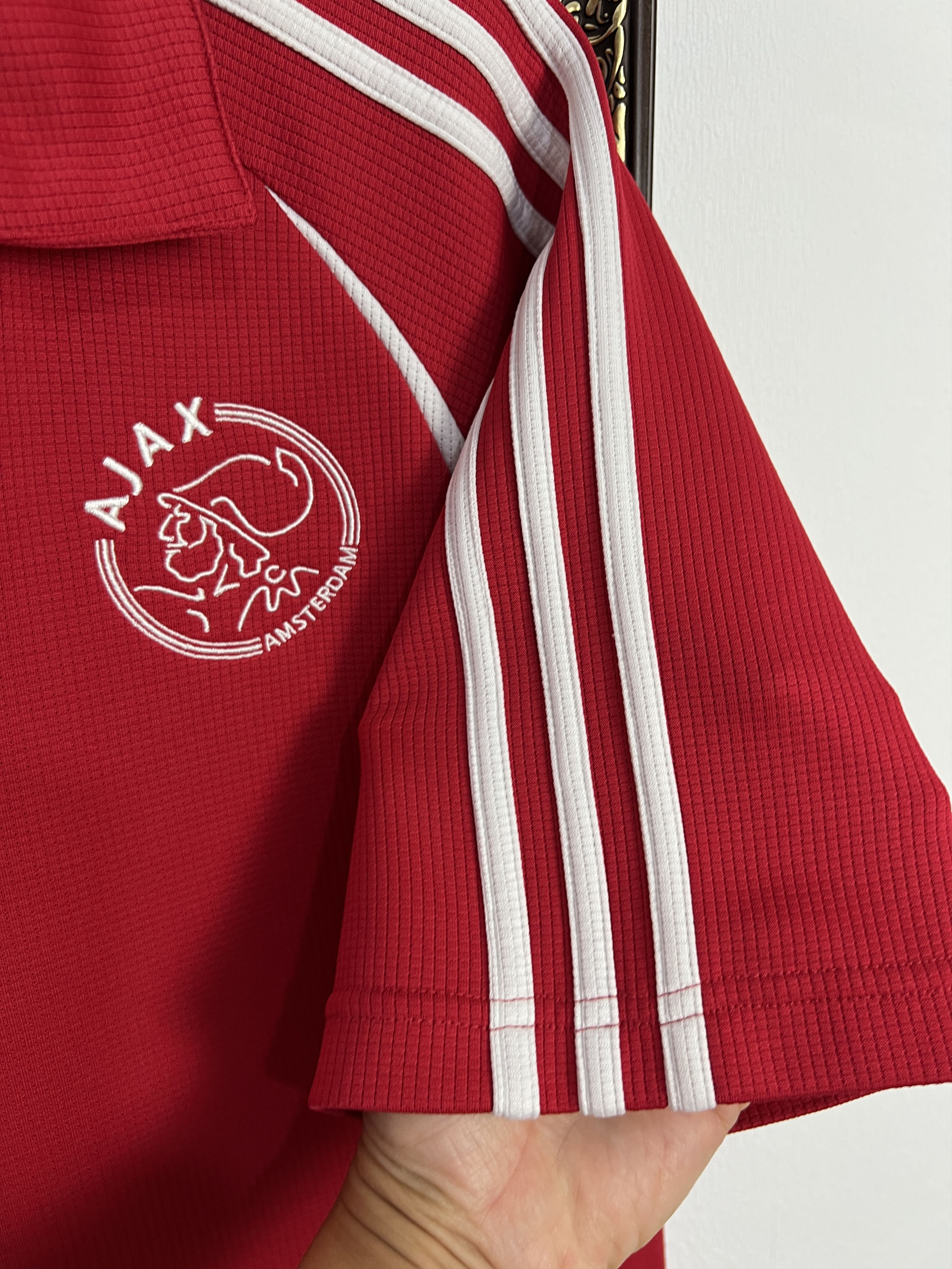 Adidas Vintage Adidas Ajax Amsterdam Football Train Shirt Polo Size US M / EU 48-50 / 2 - 5 Thumbnail