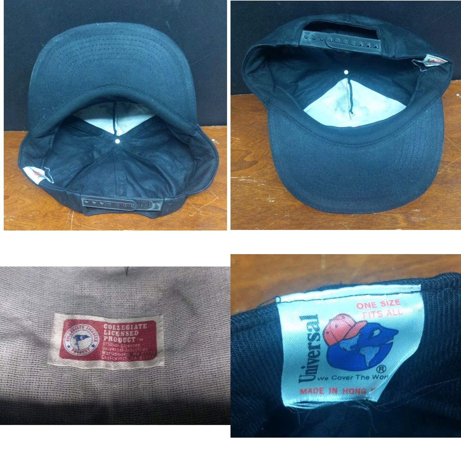 Vintage VINTAGE Universal Hawkeyes Cap Hat Snapback Black Yellow Adjustable Canvas College Men Boys Mens Size ONE SIZE - 8 Thumbnail