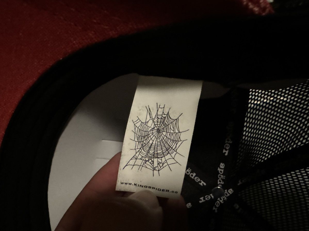 Sp5der Sp5der Denim OG Web V2 Trucker Hat Red Size ONE SIZE - 8 Thumbnail