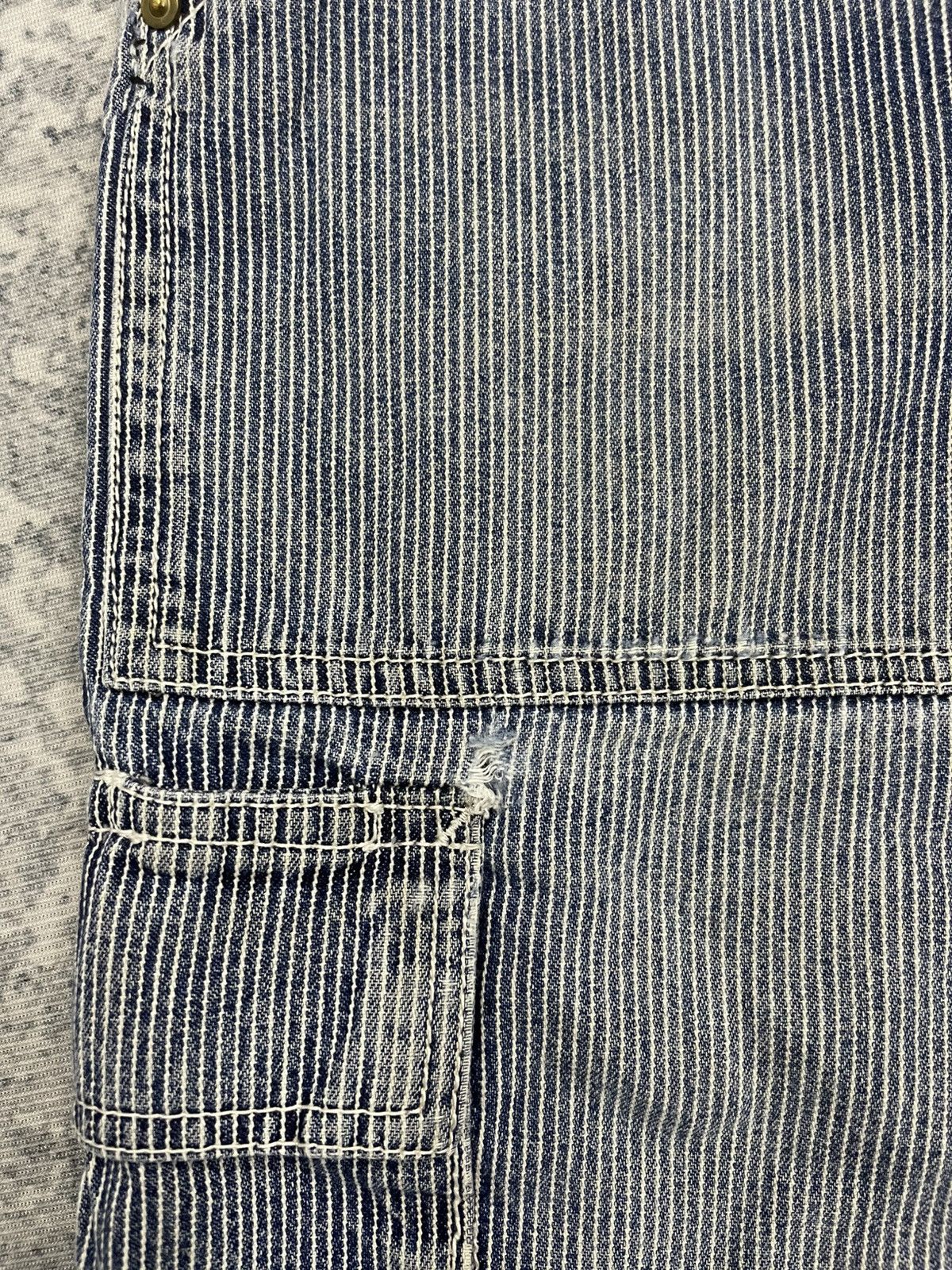 Japanese Brand Dogman Hickory Stripe Multipocket Cargo Tactical Pants s11 Size US 38 / EU 54 - 5 Thumbnail