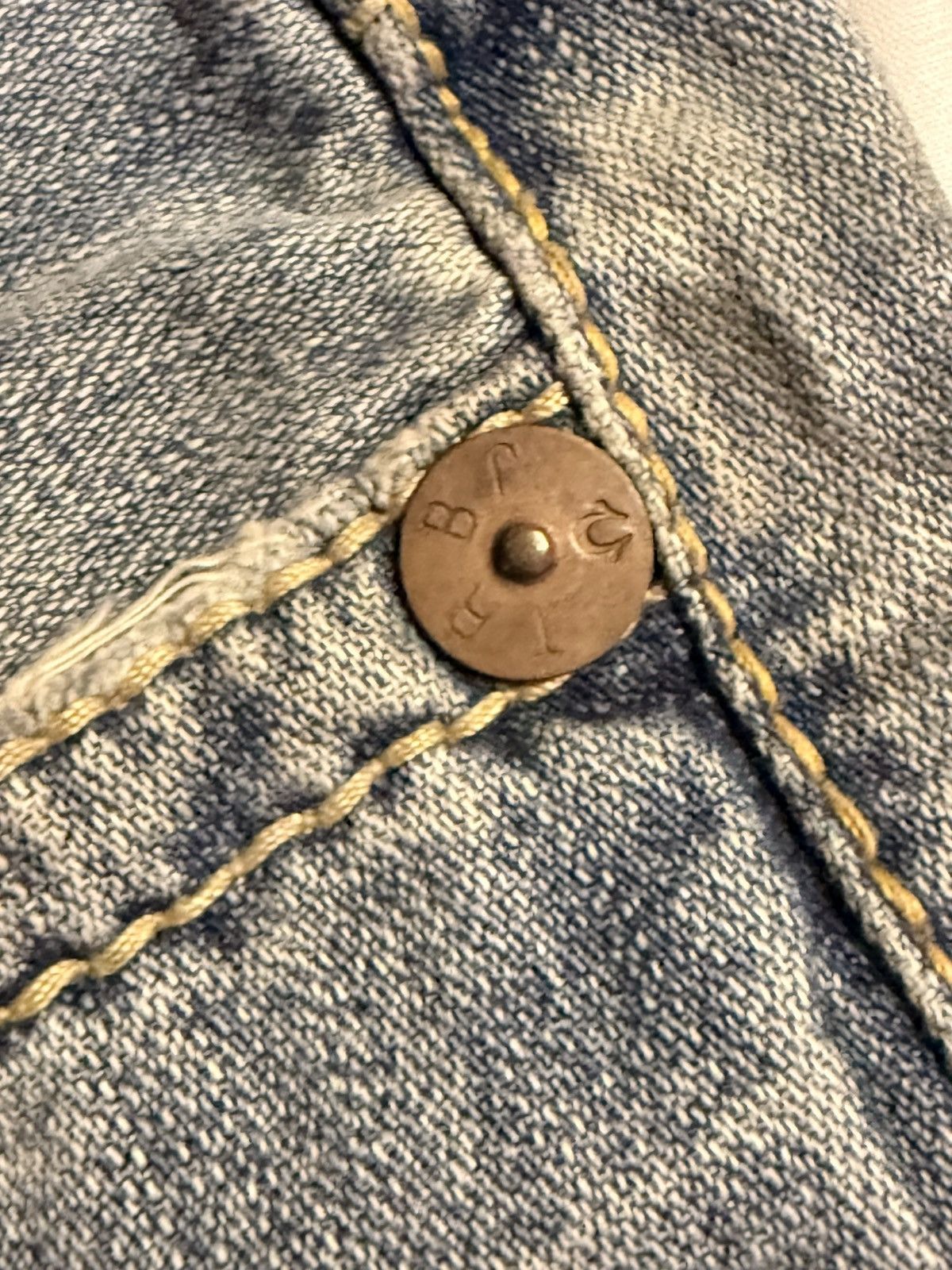 True Religion × Vintage Rainbow True Religion Jeans Real Vintage Y2K Bobby Big T Cut Size 31" - 12 Thumbnail