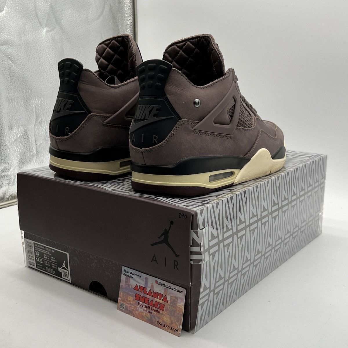 Jordan Brand A Ma Maniére air Jordan 4 Violet Ore Size US 13 / EU 46 - 5 Thumbnail