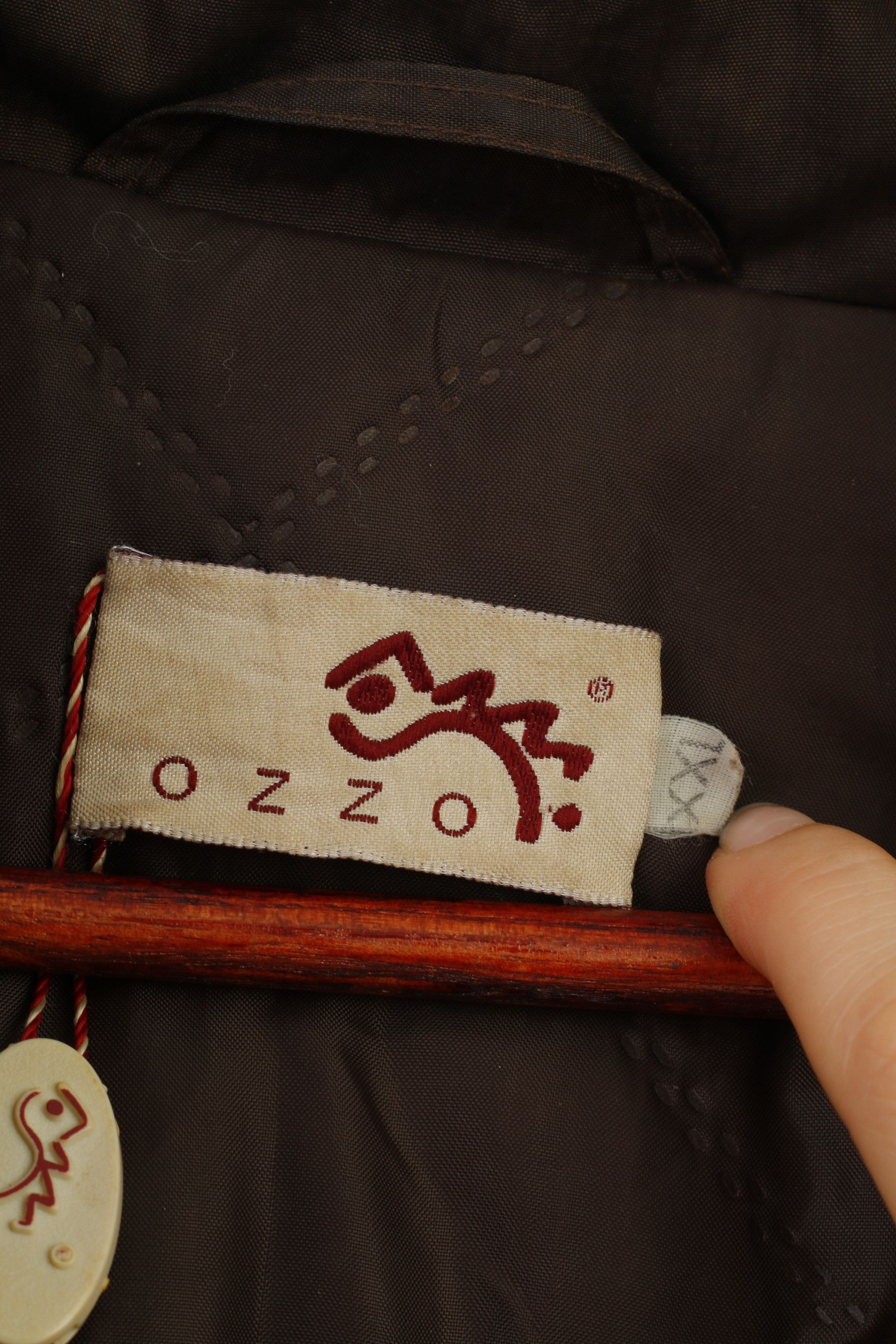 Vintage Ozzo Women XXL Coat Jacket Brown Padded Fur Hood 0840 Size XXL / US 16-18 / IT 52-54 - 6 Thumbnail