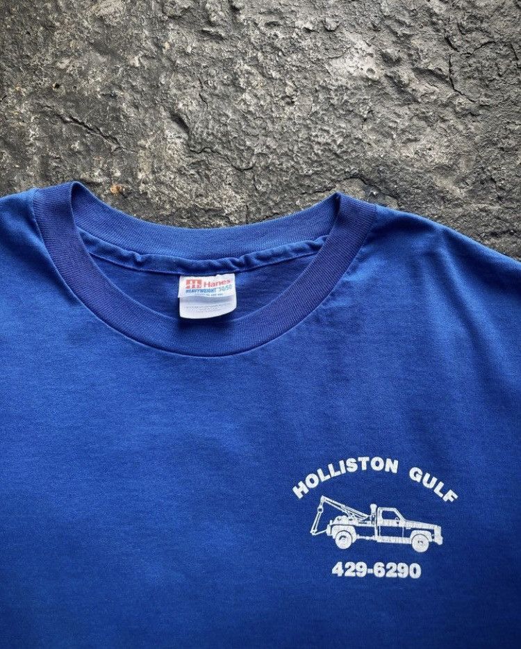 Vintage Vintage 90s Holliston Gulf Towing Company Tee Size US XL / EU 56 / 4 - 3 Thumbnail