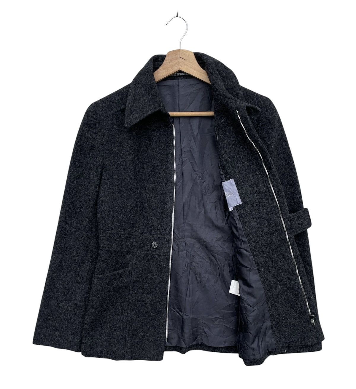 Yohji Yamamoto 🔥Accept Binding🔥 INED By Yohji Yamamoto By Peacoat With Belt Size S / US 4 / IT 40 - 5 Thumbnail