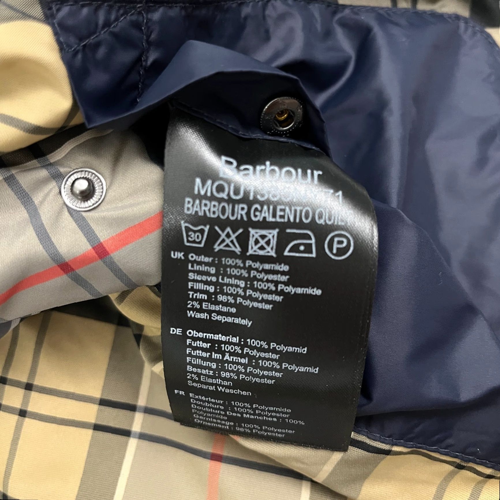 Barbour **Barbour Galento Quilted Mens M Blue Full Zip Bomber Jacket** User: Barbour Galento Quilted Mens M Blue Full Zip Bomber Jacket Size US M / EU 48-50 / 2 - 4 Thumbnail